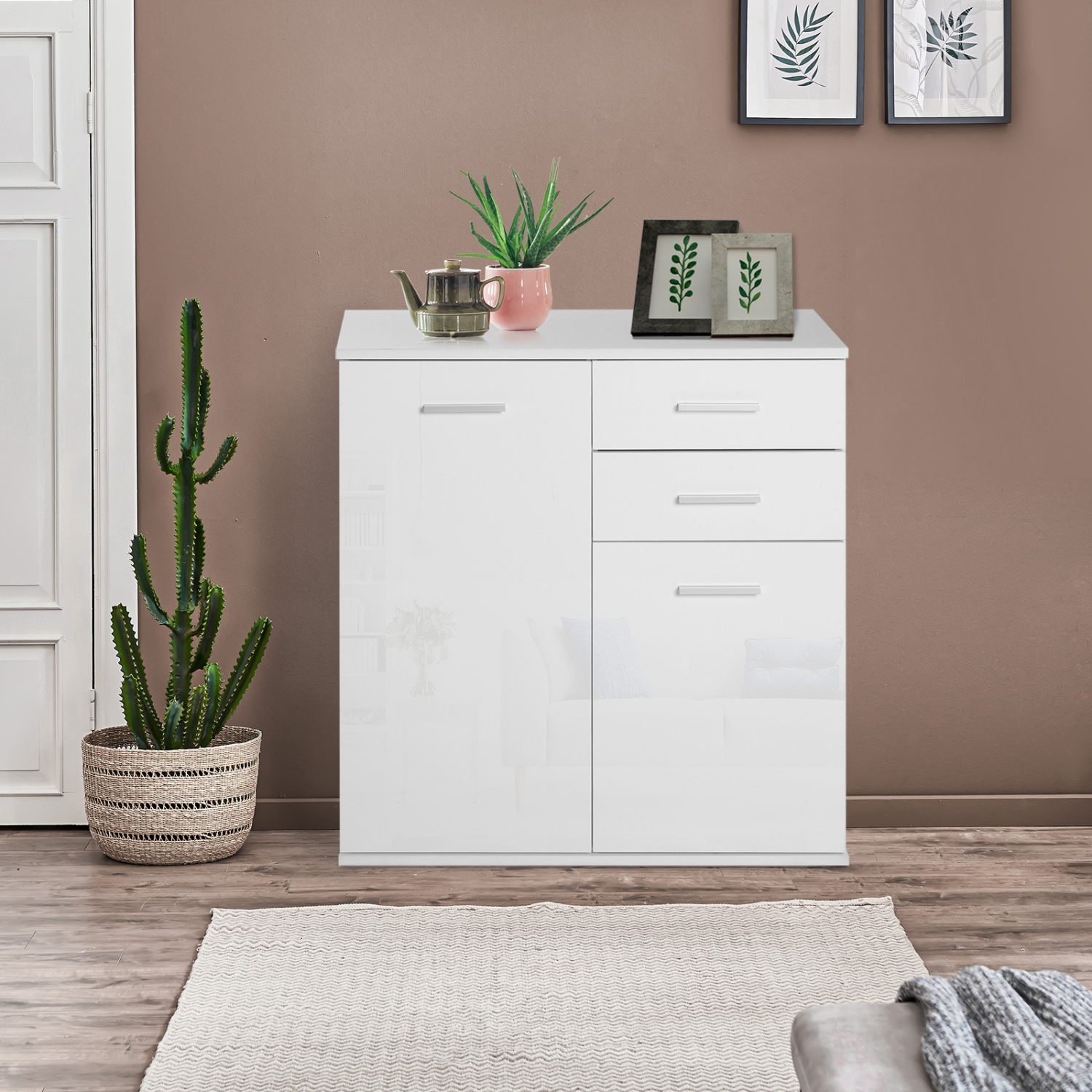 HOMCOM Free Standing Storage Cabinet