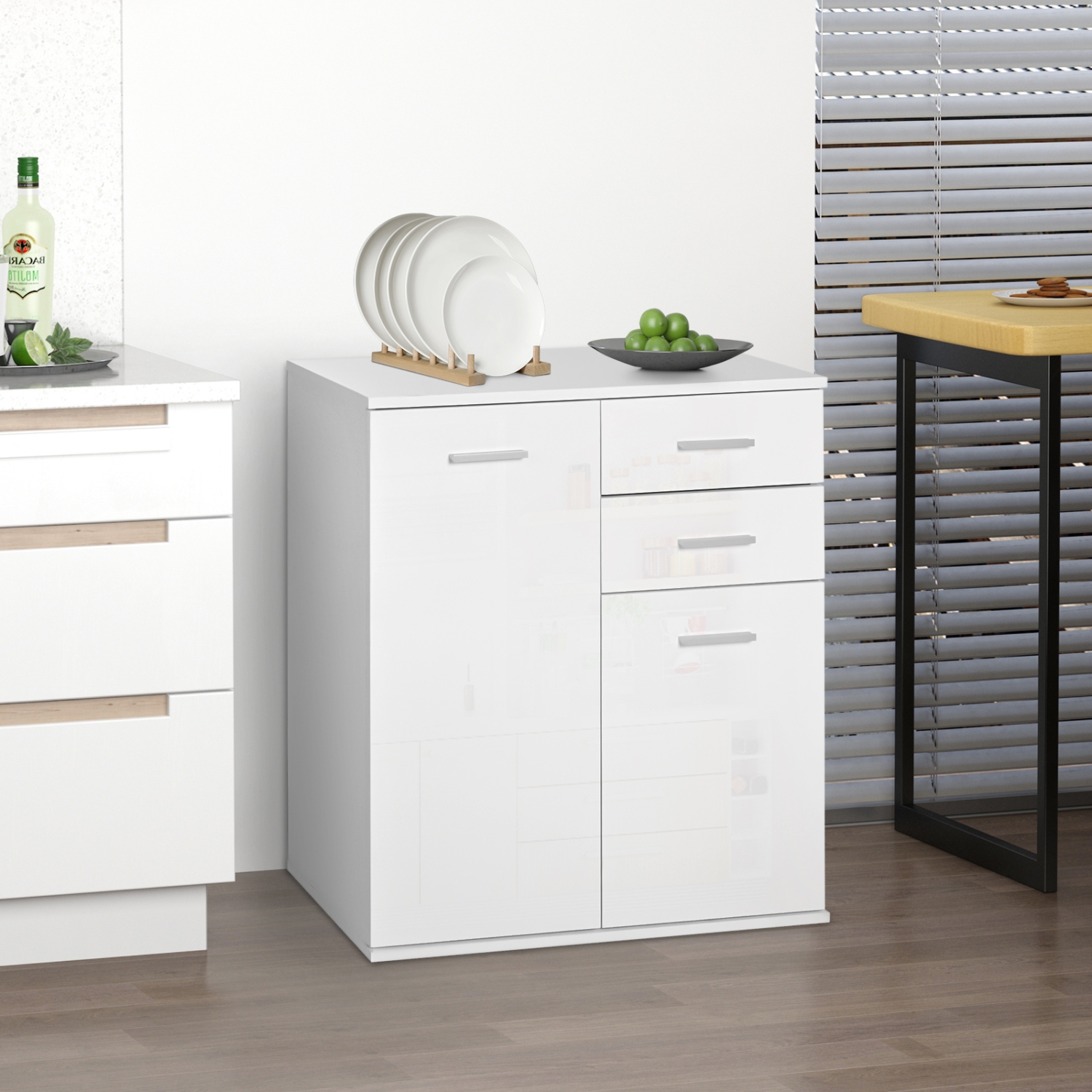 HOMCOM Free Standing Storage Cabinet