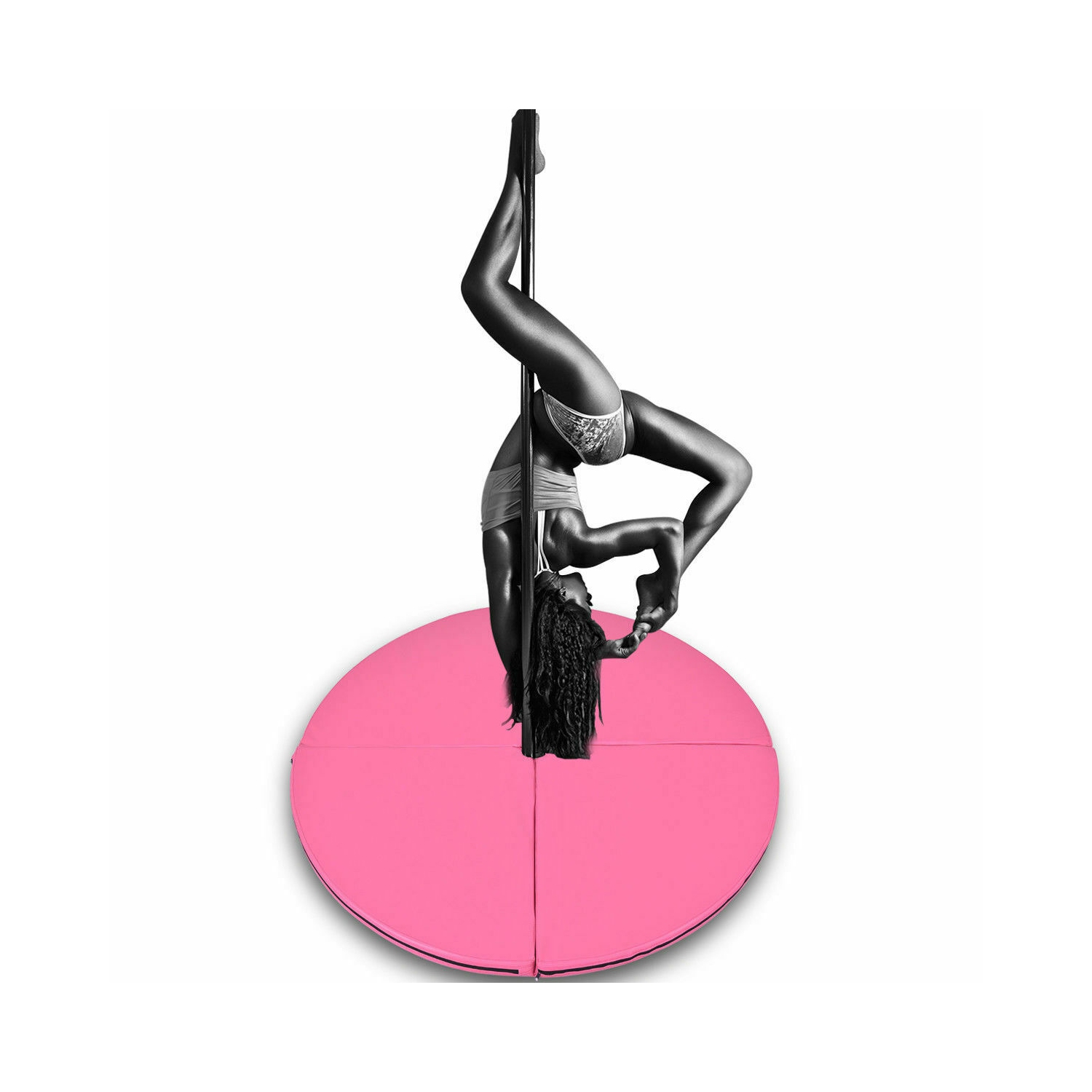2" T Foldable Pole Dance Mat Yoga Exercise Safety Dancing Cushion Crash Mat