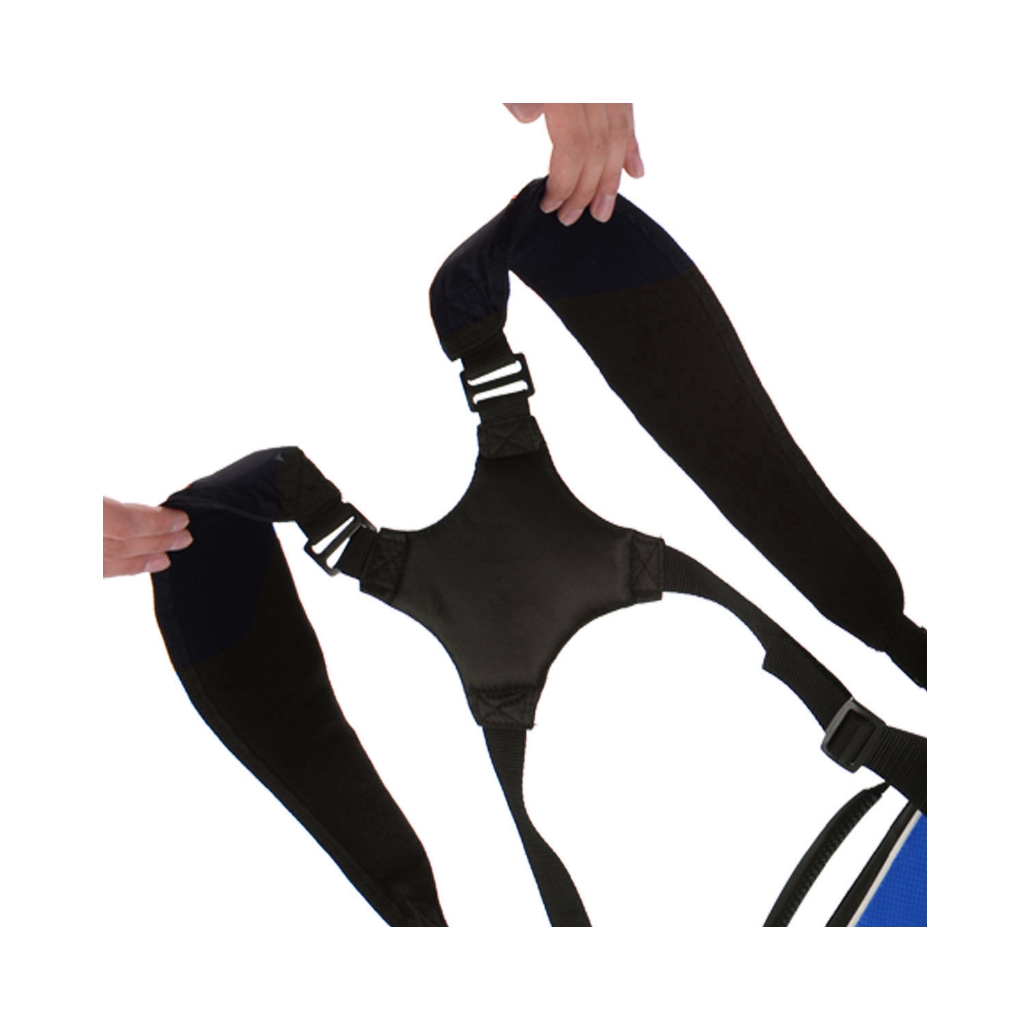 Costway Golf Stand Cart Bag Club w/6 Way Divider Carry Organizer Pockets Storage Blue