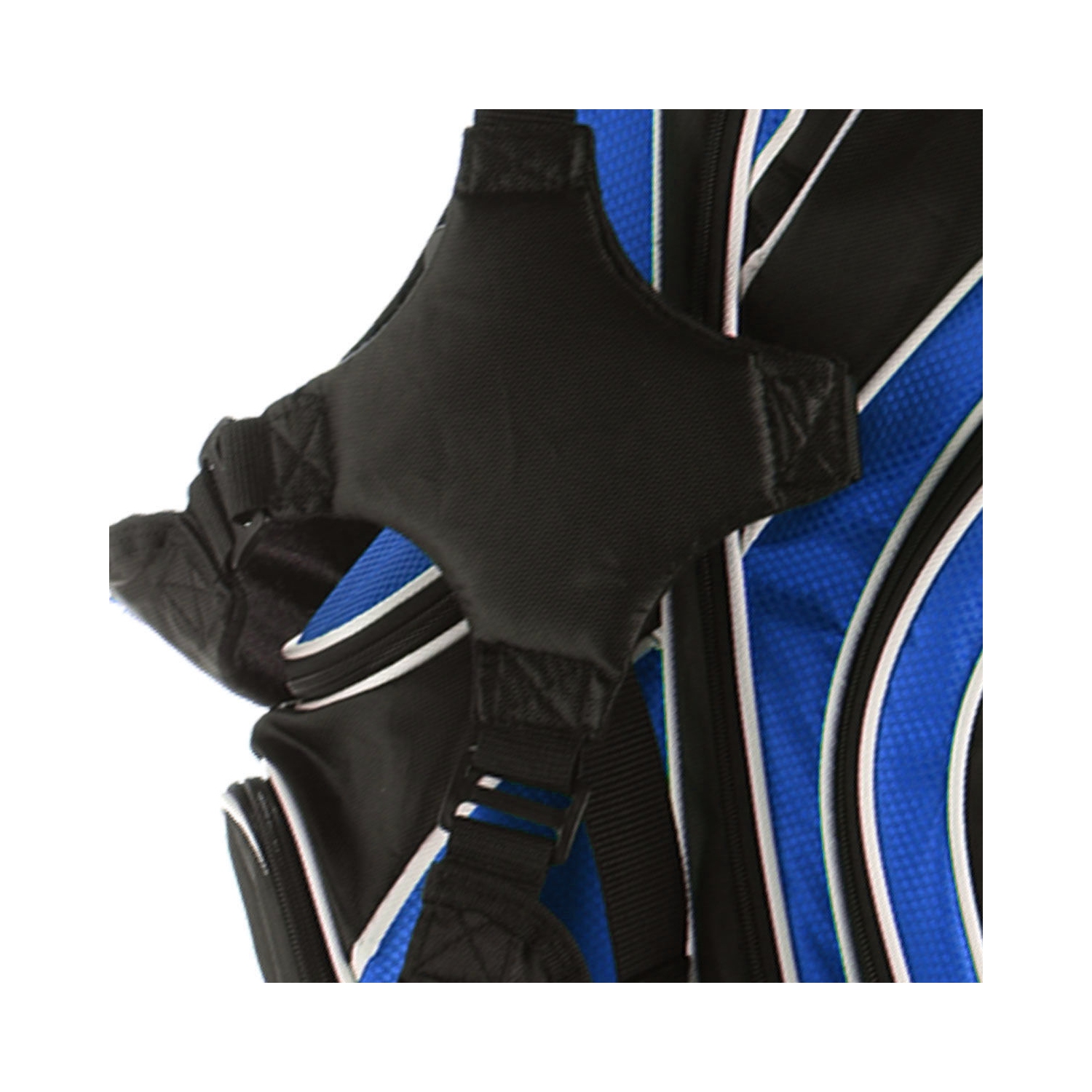 Costway Golf Stand Cart Bag Club w/6 Way Divider Carry Organizer Pockets Storage Blue