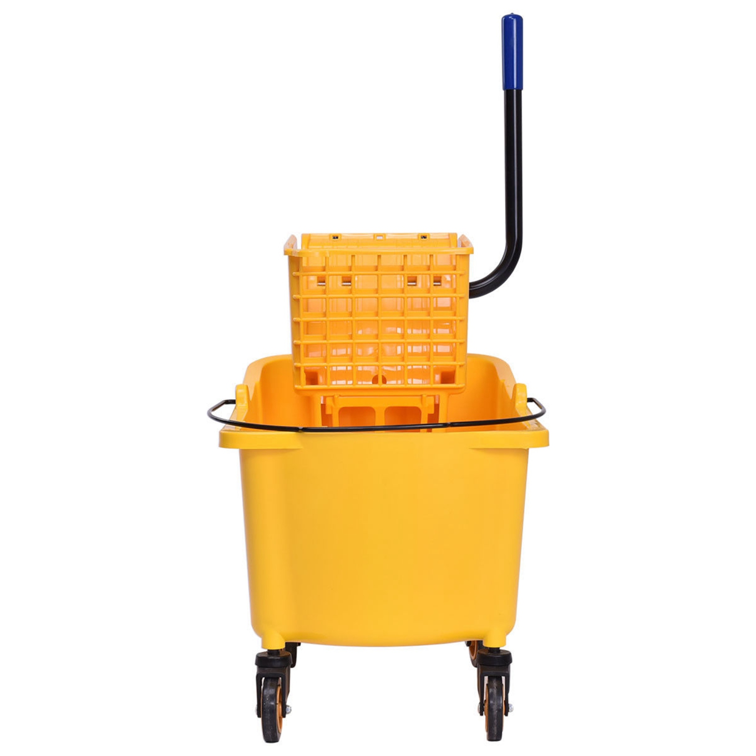 Costway 35 Quart Side Press Wringer Mop Bucket Mop Bucket Wringer Combo