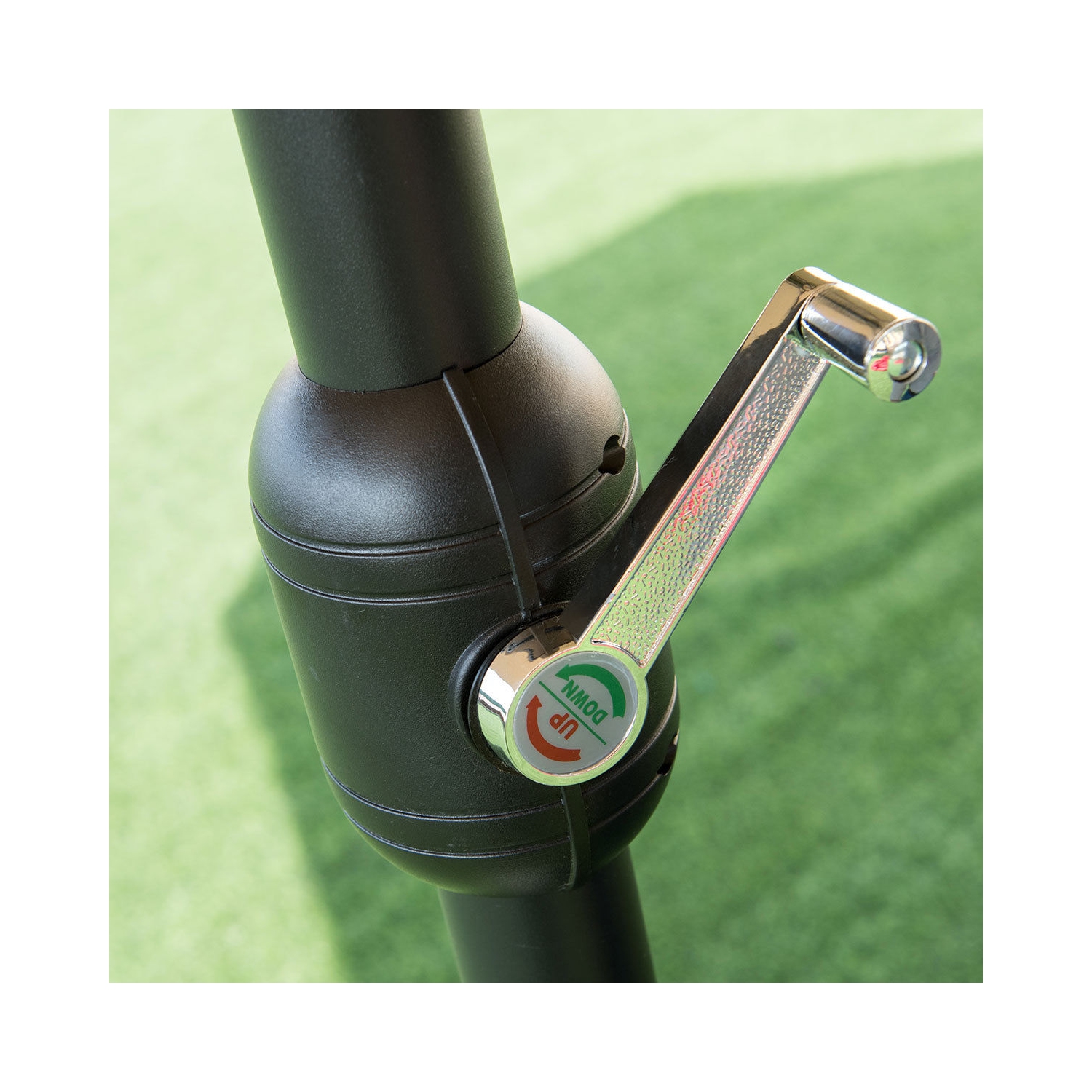 Costway 15' Market Outdoor Umbrella Double-Sided Twin Patio w/ Crank Wine