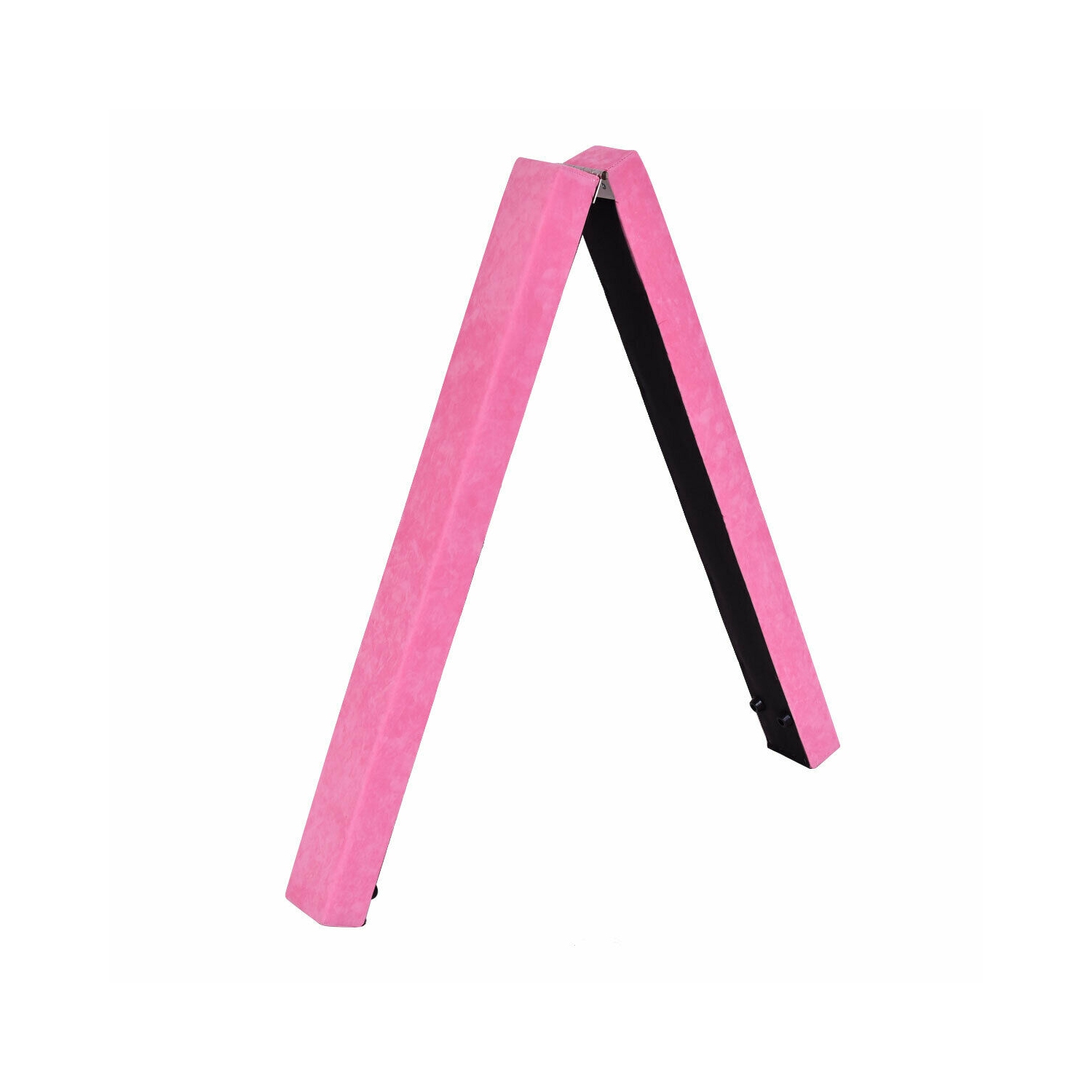 Section modulaire de 7 pi, barre d'équilibre au sol, gymnastique, fopage d’entraînement en suède rose doux