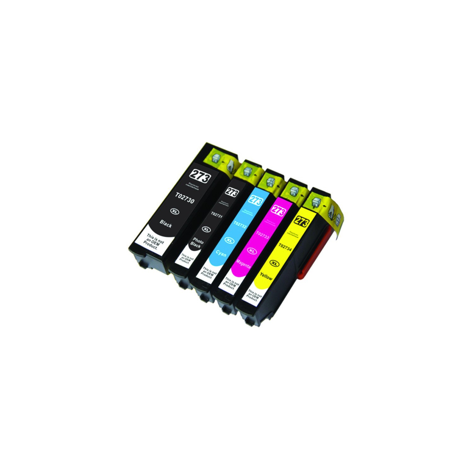 Compatible Epson T273XL 5 pcs Combo Inkjet Cartridge By Superink