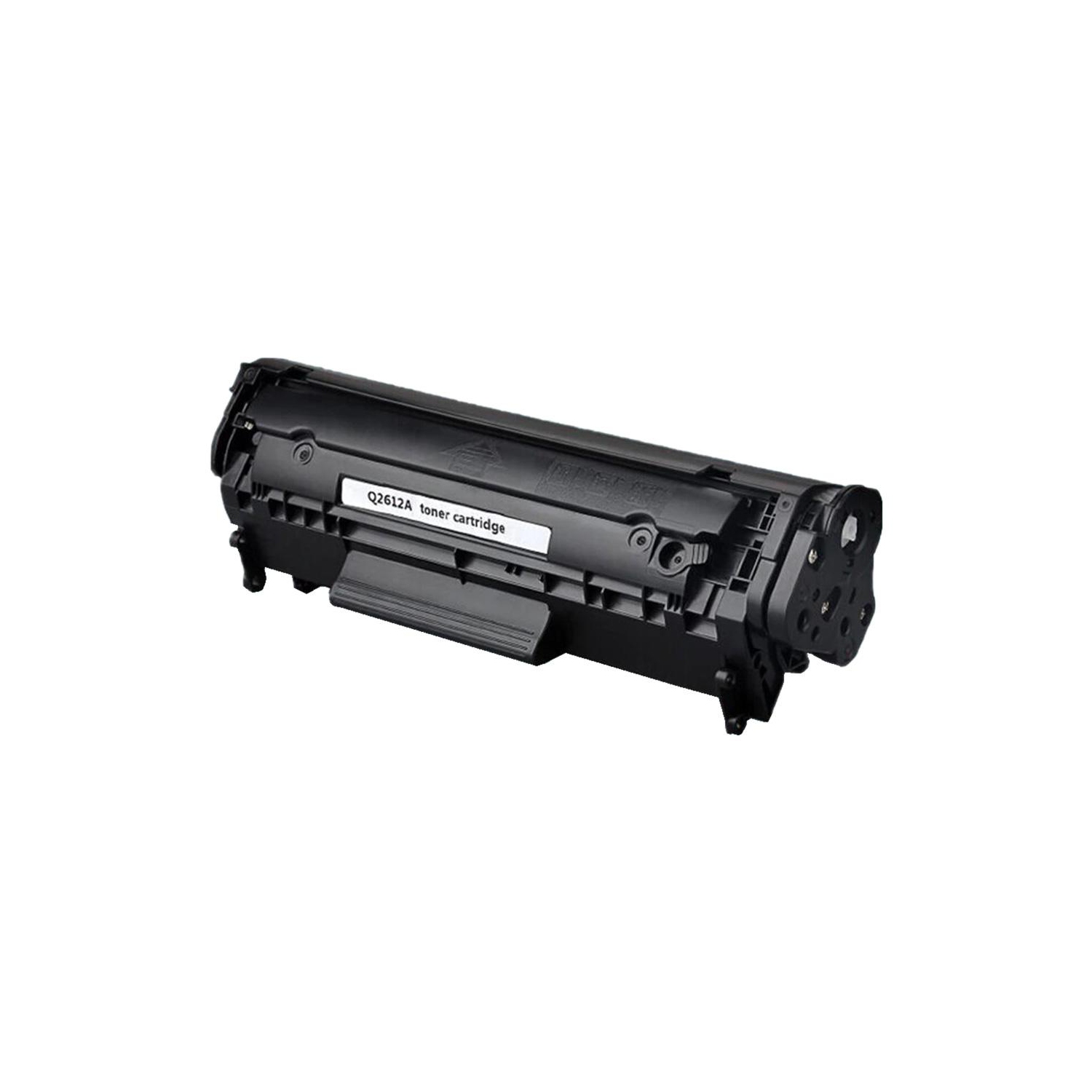 Compatible HP 12A Black Toner Cartridge By Superink