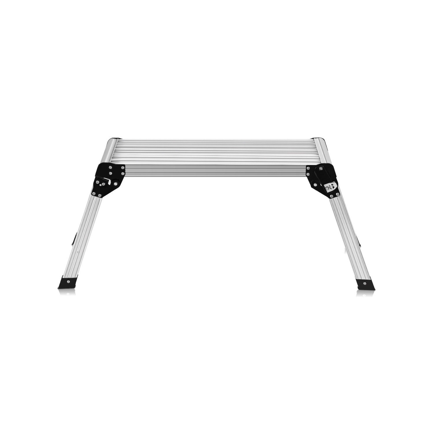 Costway HD EN131 Aluminum Platform Drywall Step Up Folding Work Bench Stool Ladder
