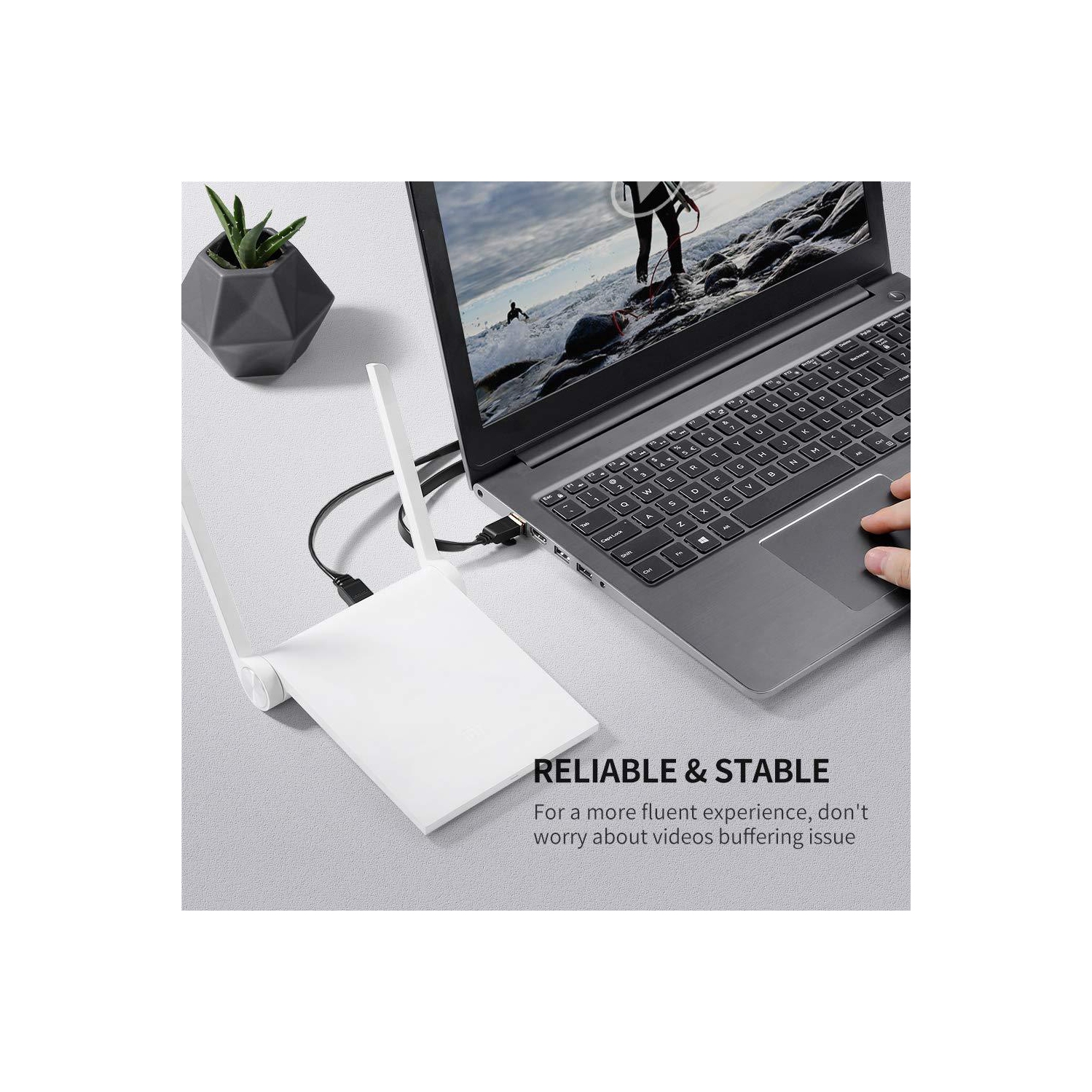 UGREEN Ethernet Cable Cat7 RJ45 Network Patch Cable Flat 10 Gigabit 600Mhz Lan Wire Cable Cord Shielded Black 6FT