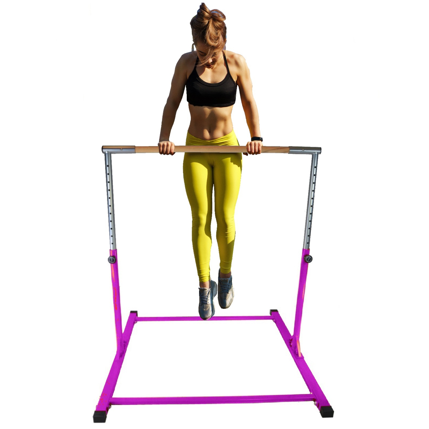 ProKidFit Kids Gymnastics Kip Bar Horizontal Bar Adjustable Jungle Gym for Children and Adults Playground