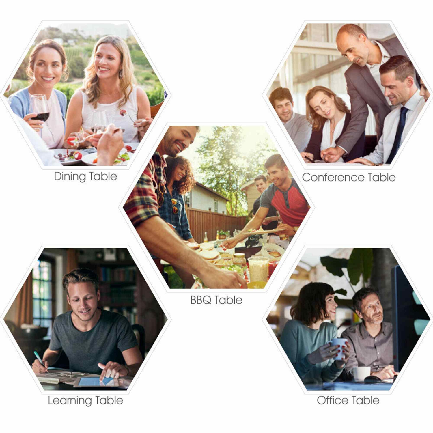 Costway 6' Folding Table Portable Plastic Indoor Outdoor Picnic Party Dining Camp Table