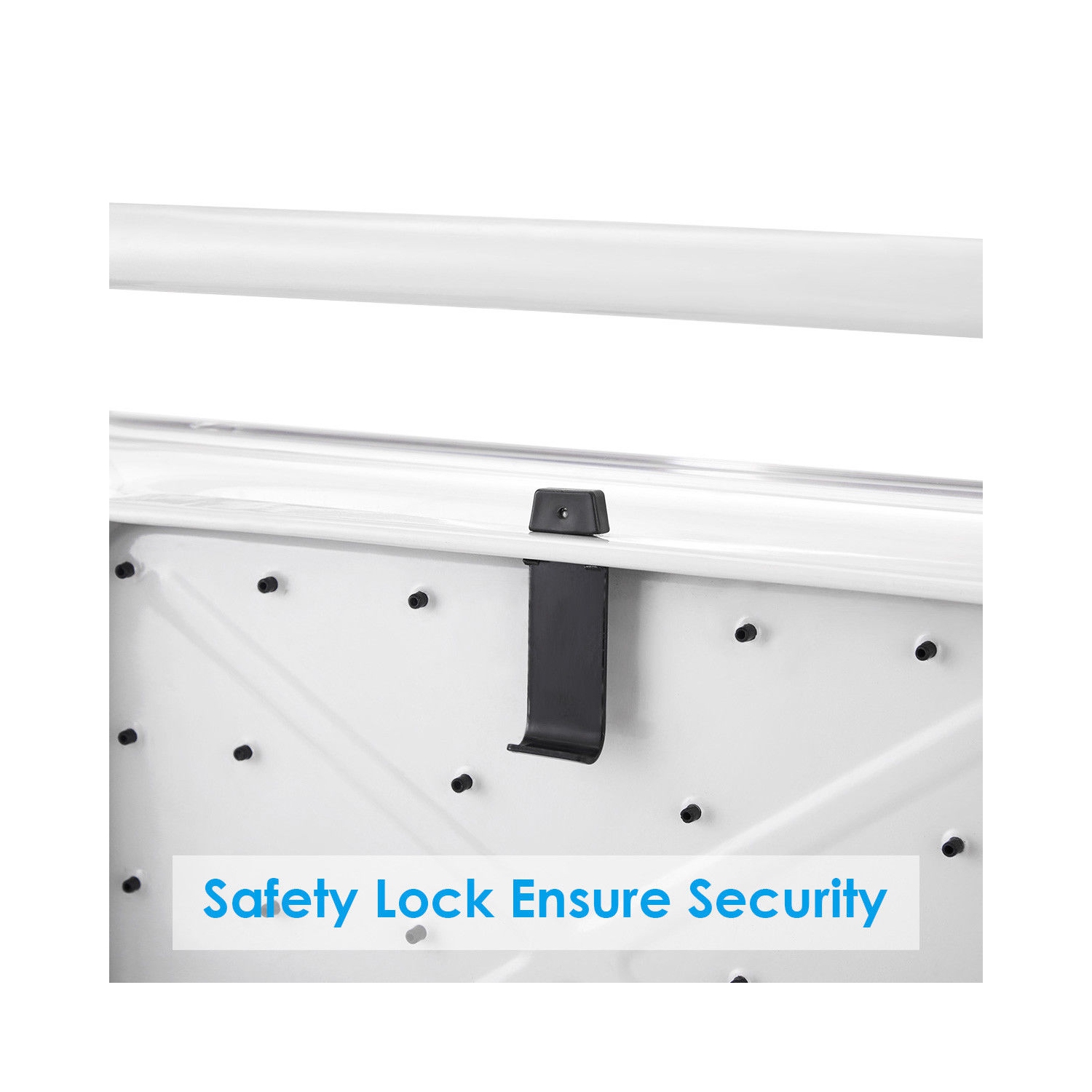 Costway 3 Step Lightweight Ladder HD Platform Foldable Stool 330 LB Cap. Saving Space