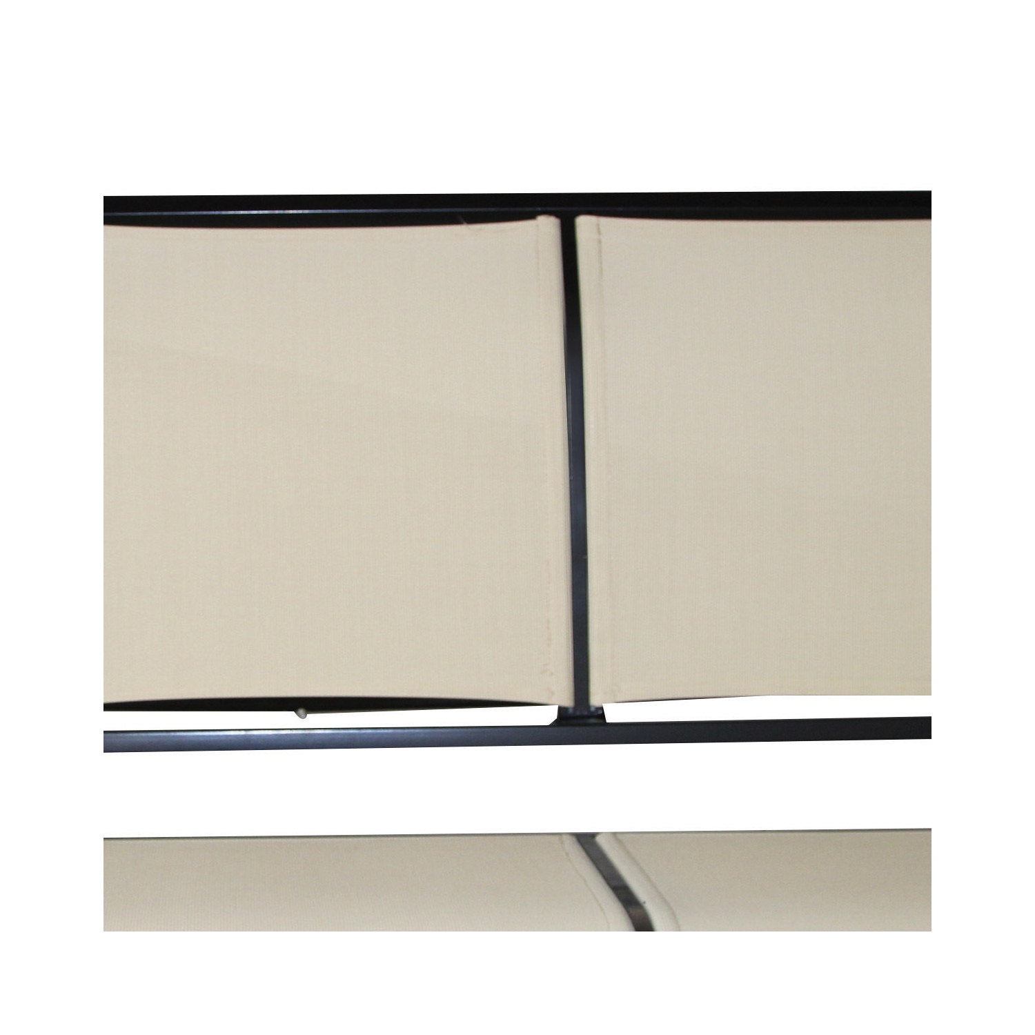 Auvent pivotant extérieur pour patio 3 personnes Mobilier de jardin hamac en acier beige