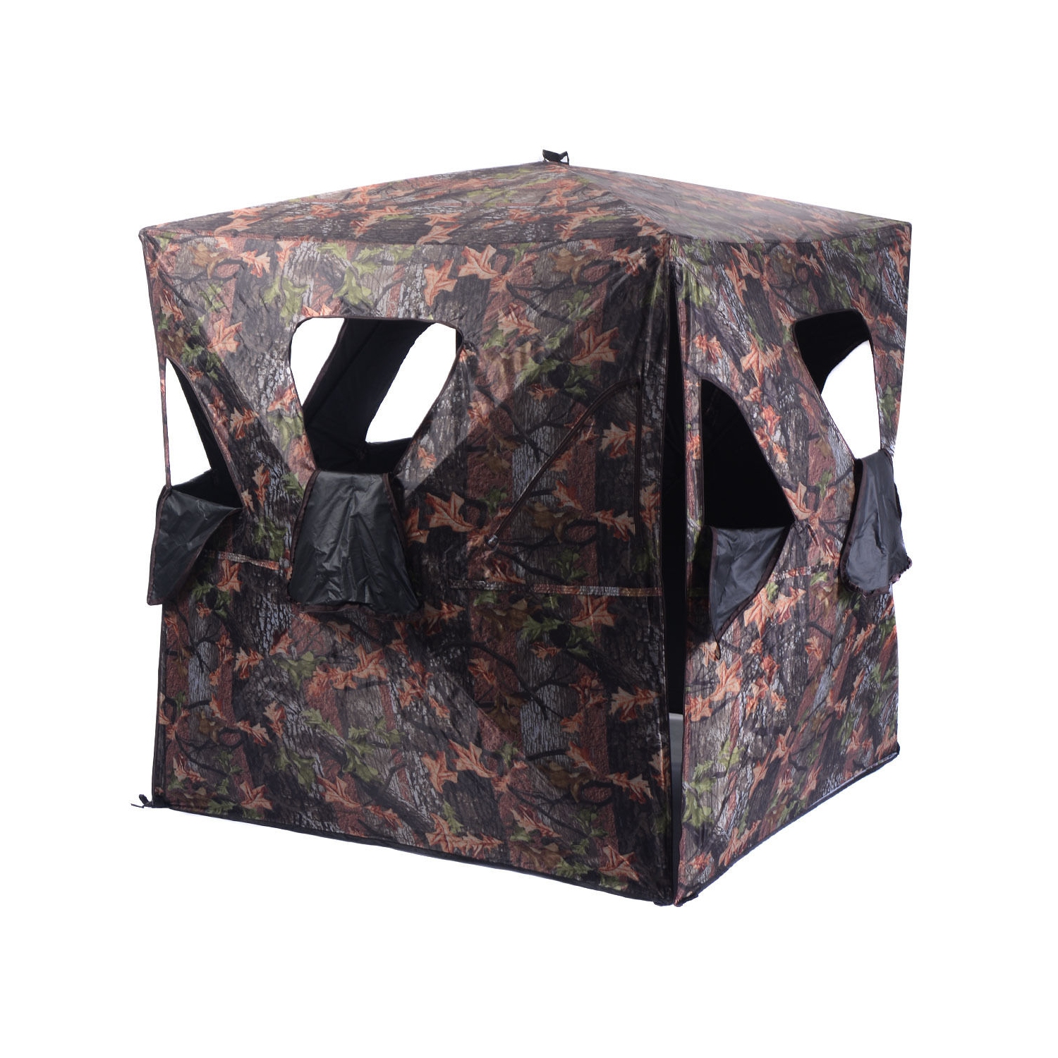 Cerf escamotable portatif Ground Hunting Blind de Costway à l'épreuve des intempéries, camouflage Hunter