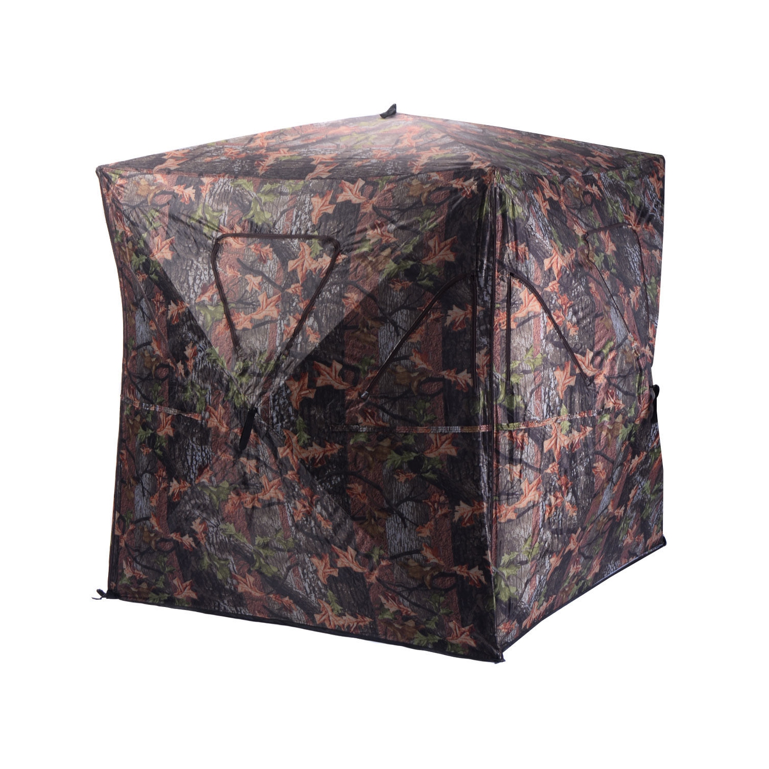 Cerf escamotable portatif Ground Hunting Blind de Costway à l'épreuve des intempéries, camouflage Hunter