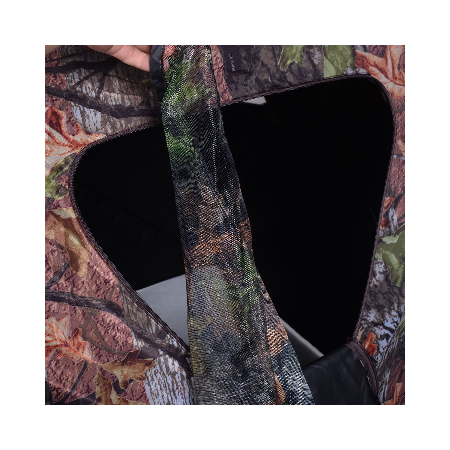 Cerf escamotable portatif Ground Hunting Blind de Costway à l'épreuve des intempéries, camouflage Hunter