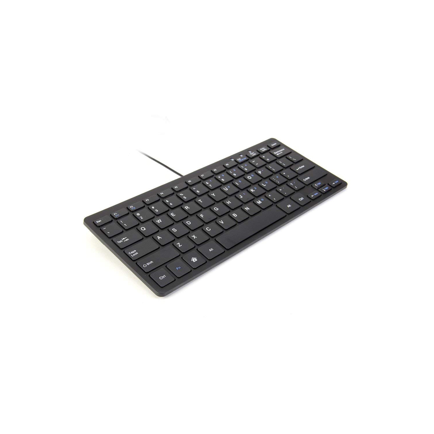 axGear Ultra Thin Wired USB Mini PC Keyboard for PC Apple Mac Laptop Notebooks