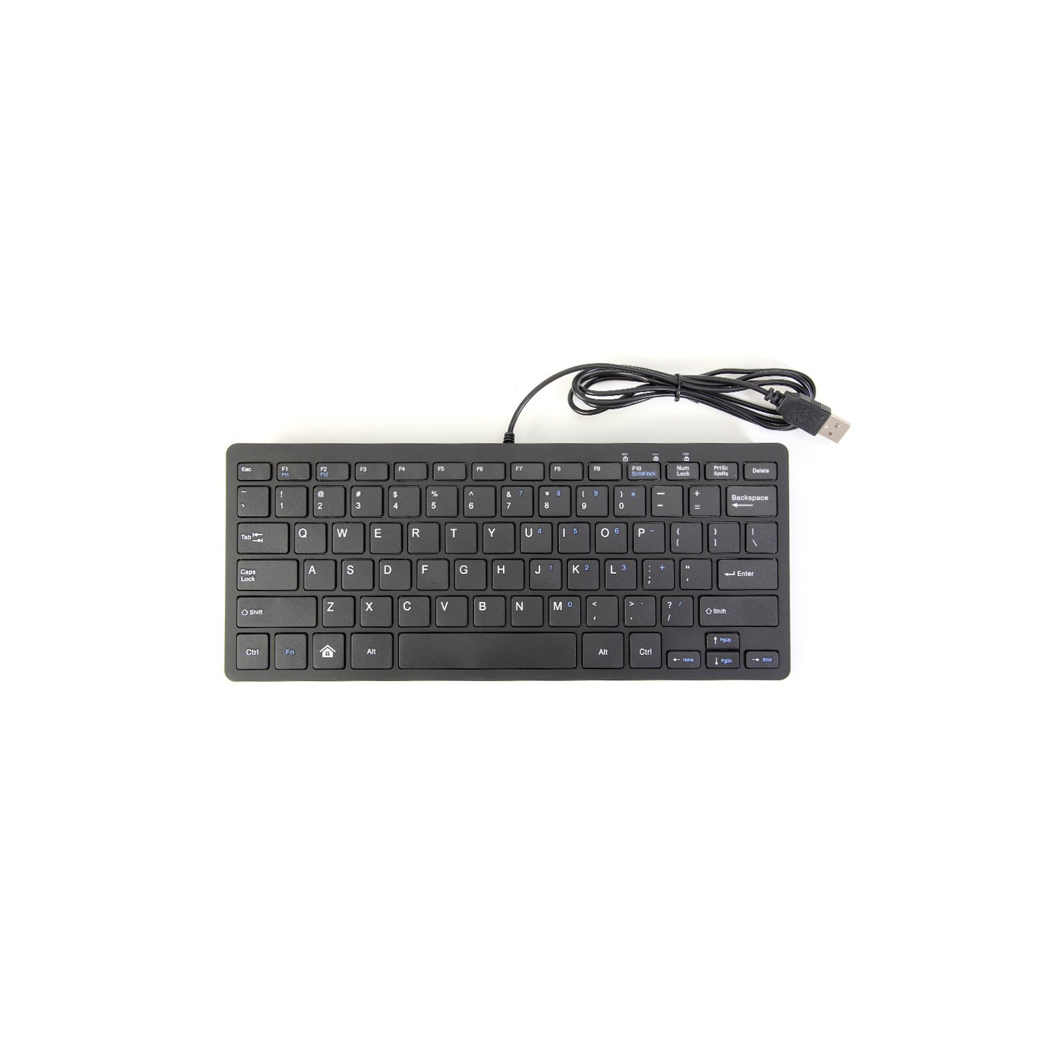 axGear Ultra Thin Wired USB Mini PC Keyboard for PC Apple Mac Laptop Notebooks