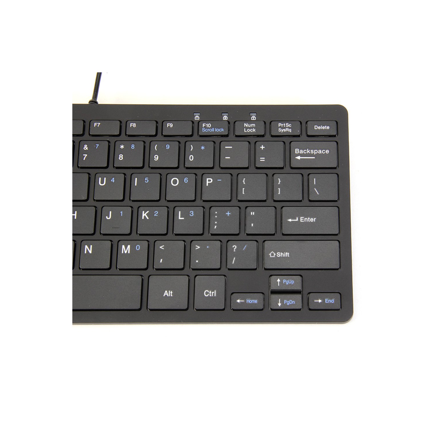 axGear Ultra Thin Wired USB Mini PC Keyboard for PC Apple Mac Laptop Notebooks