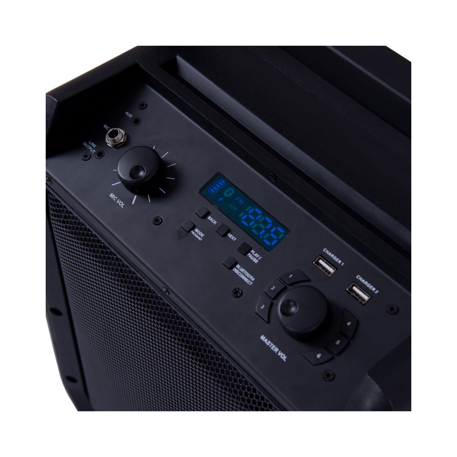 Costway Suono Portable 8" PA System Rechargeable Battery 300W RMS Power Active Speaker