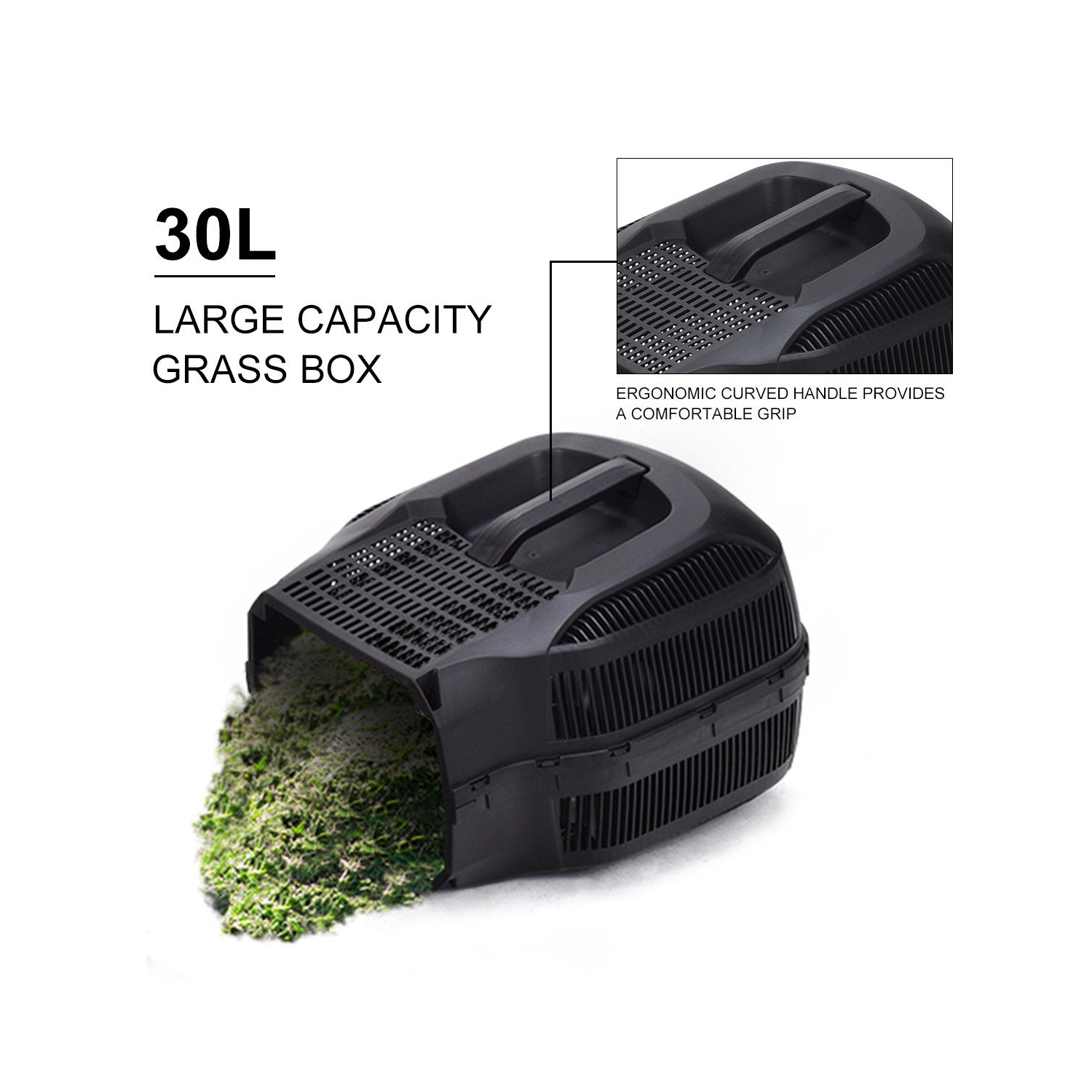 Tondeuse électrique à pousser de 13 po et 12 a de Costway avec sac vert