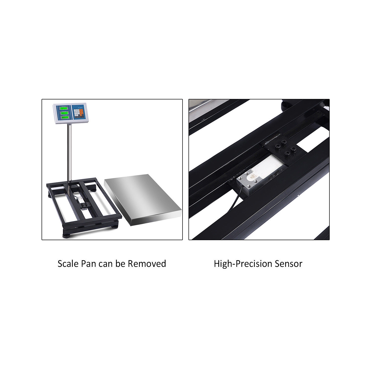 Costway 660lbs Weight Computing Digital Floor Platform Scale Postal Shipping Mailing