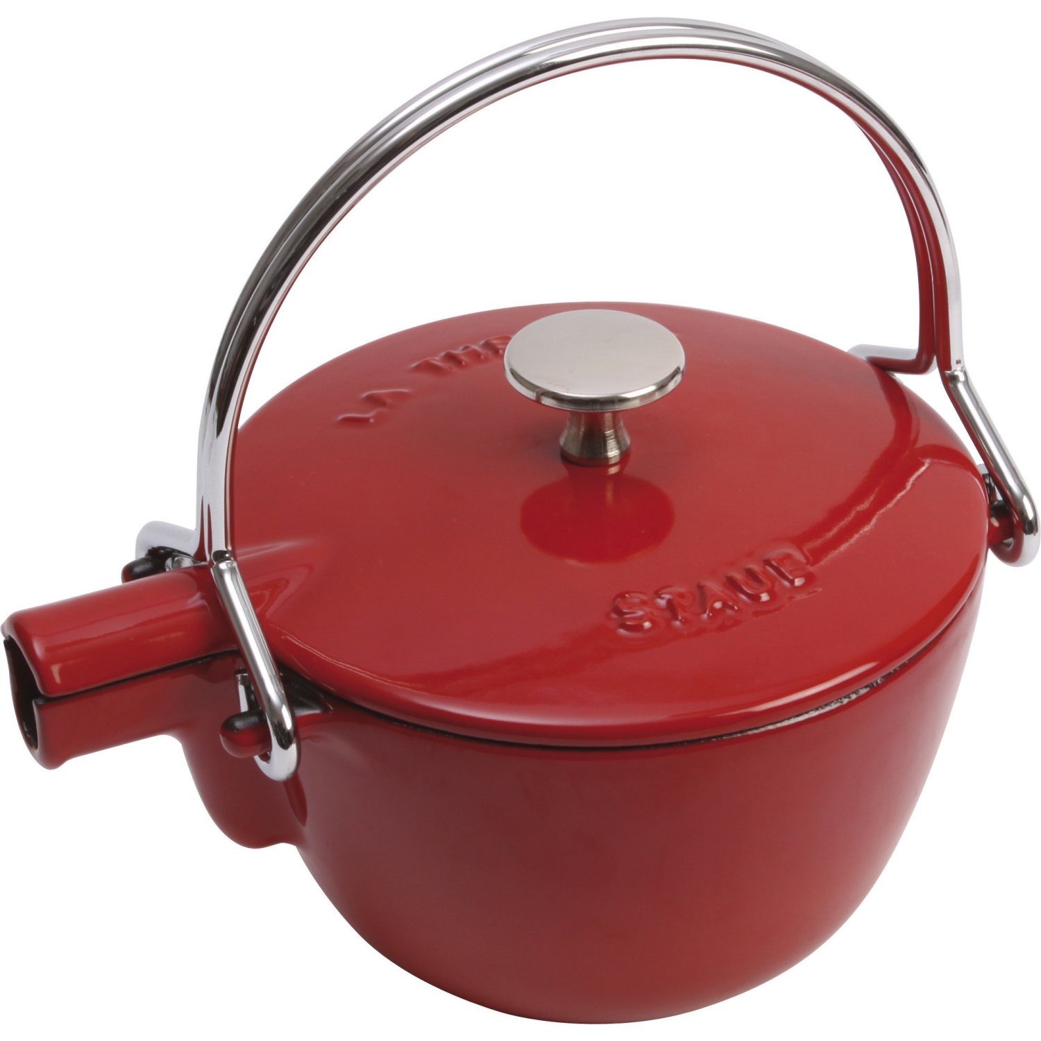 Staub Cherry Red Teapot - 1.16 qt. / 1.1 L