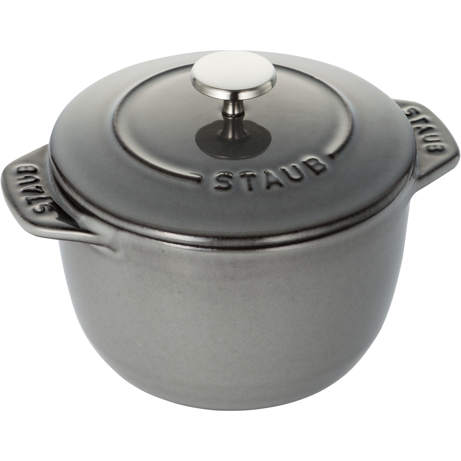 Staub Grey Petite Cocotte - 0.81 qt. / 0.76 L