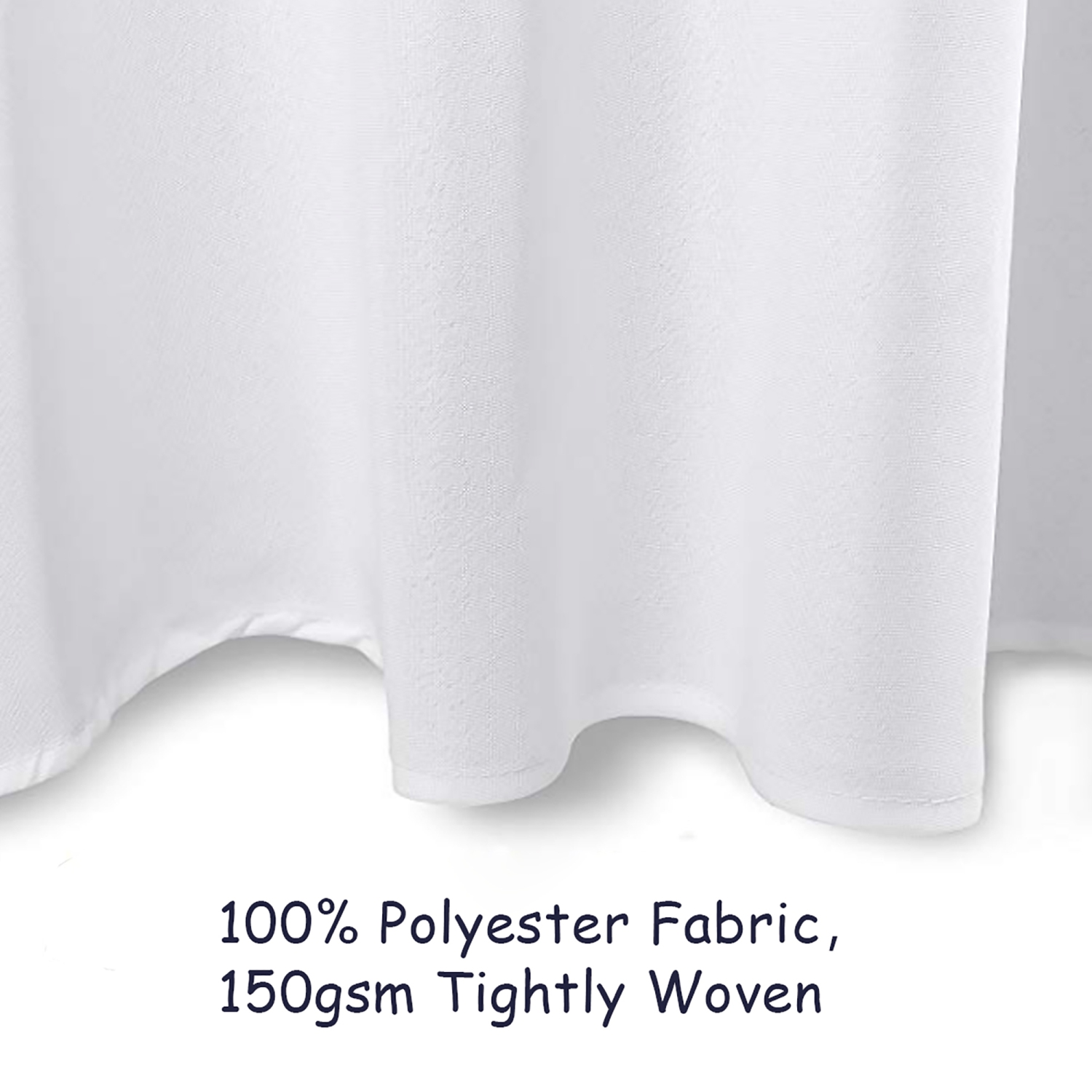Costway 10 pcs 90" Round Tablecloth Polyester For Home Wedding Restaurant Party