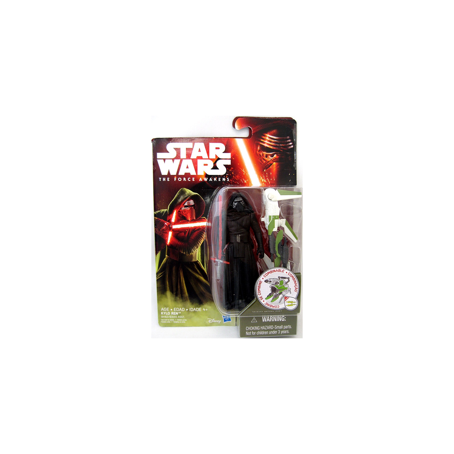 Star Wars The Force Awakens 3.75 Inch Action Figure Jungle And Space Wave 2 - Kylo Ren (Winged Pikes) (Shelf Wear)