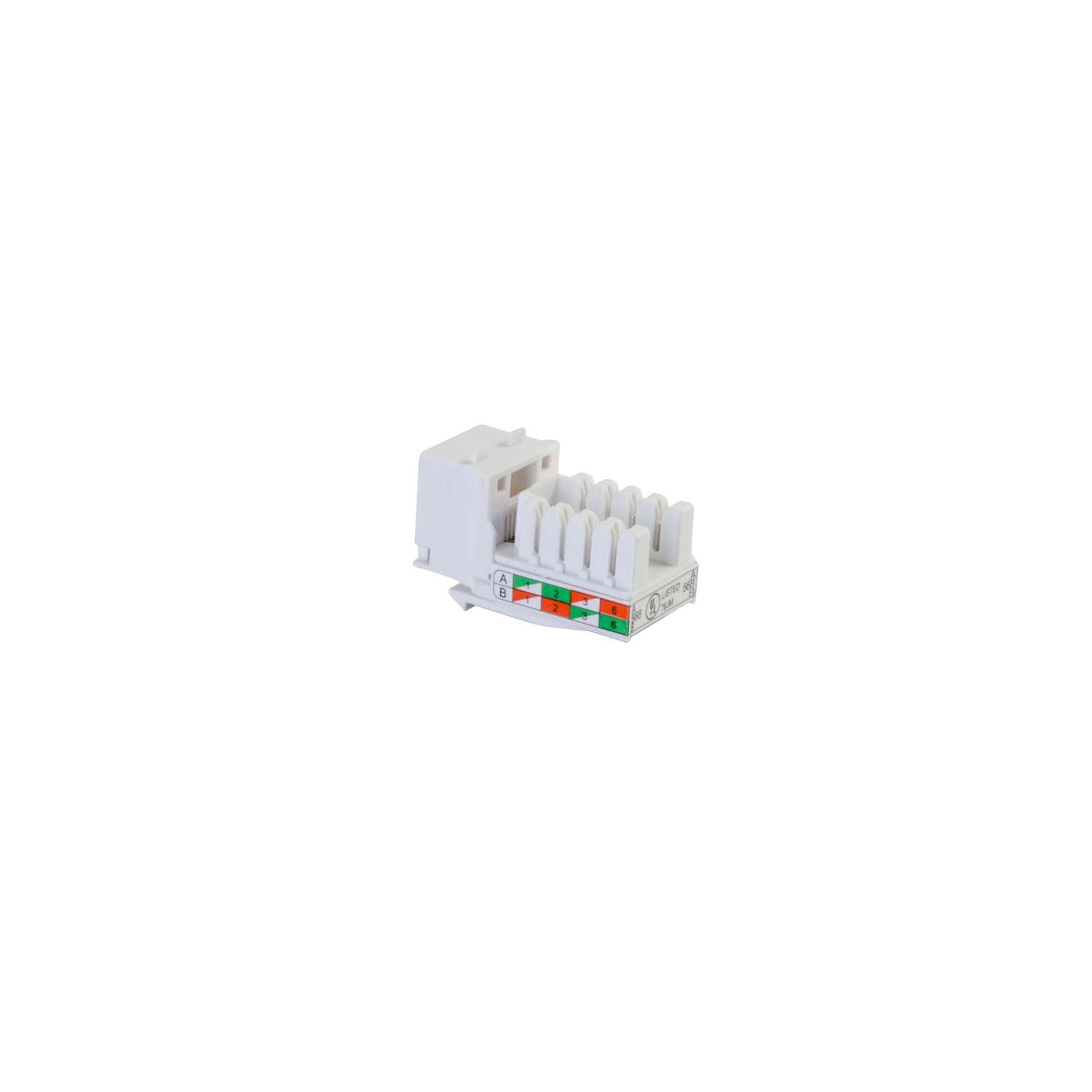 C2G Cat6 RJ45 UTP Keystone Jack - White -