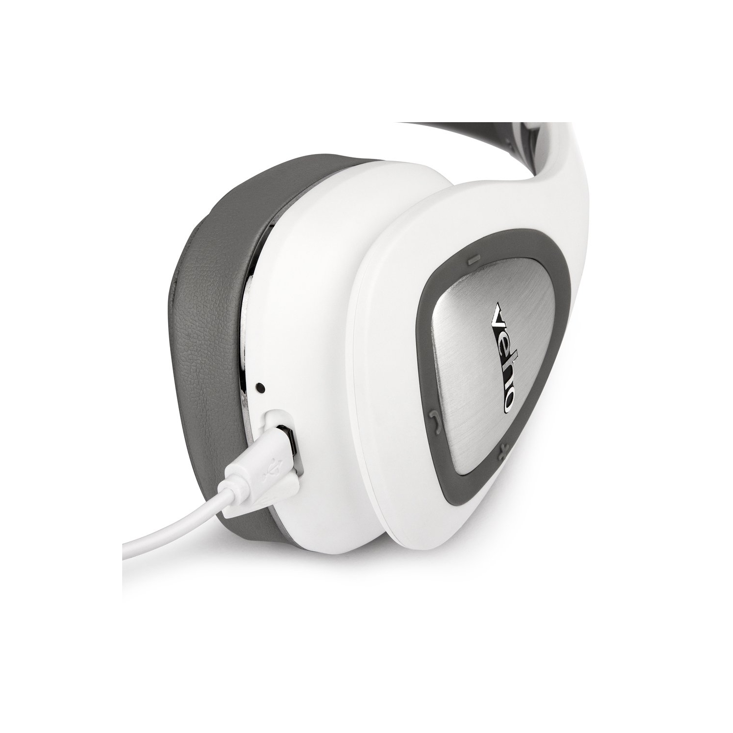 Veho ZB-6 On-Ear Wireless Foldable Bluetooth Headphones - White
