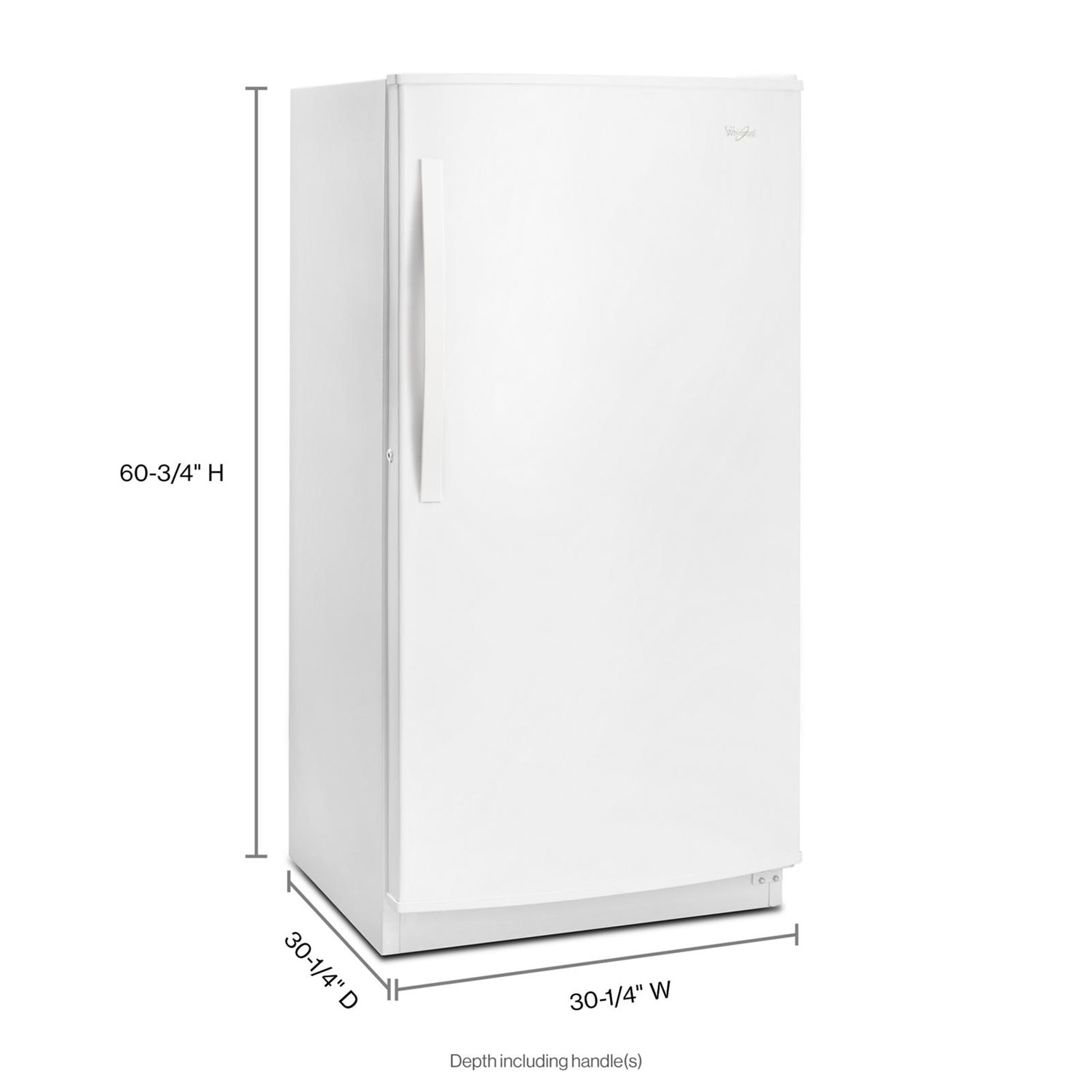 whirlpool freezer wzf57r16fw