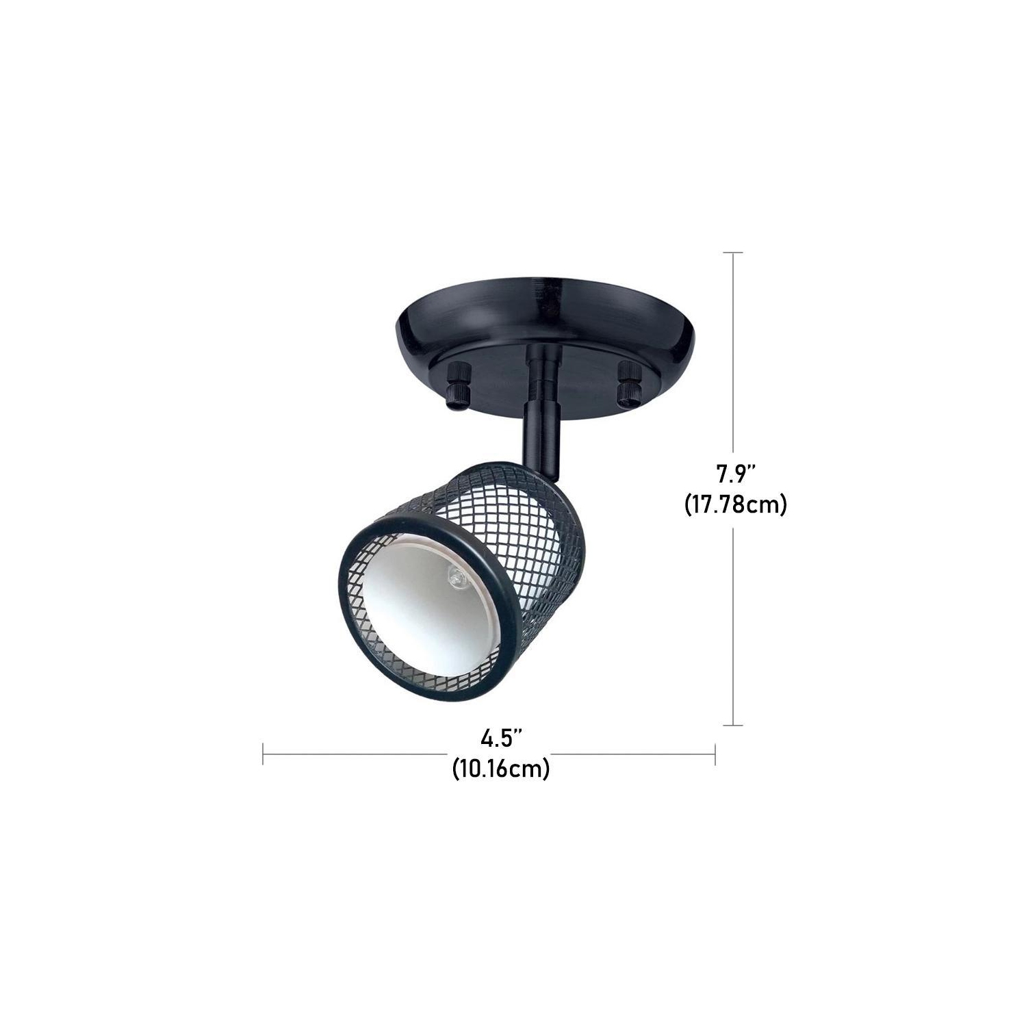 Beldi 1088-SP1 Ceiling Light 1 Light Baltimore Collection 3.2''X3.1 '', Black