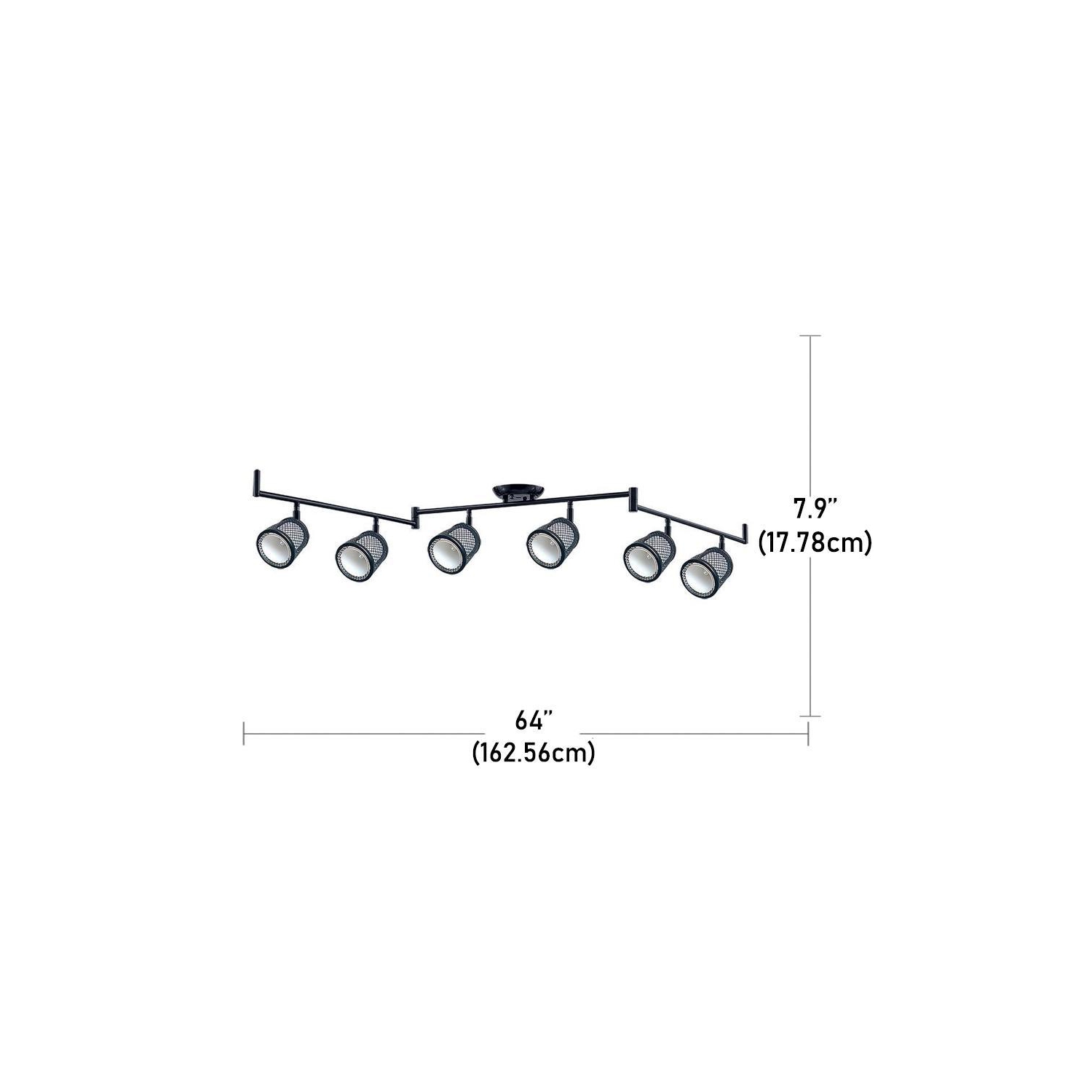 Beldi 1088-TR6 - Baltimore Collection 6 Light Lighting Track, 47.2'' X 7.9'', Black