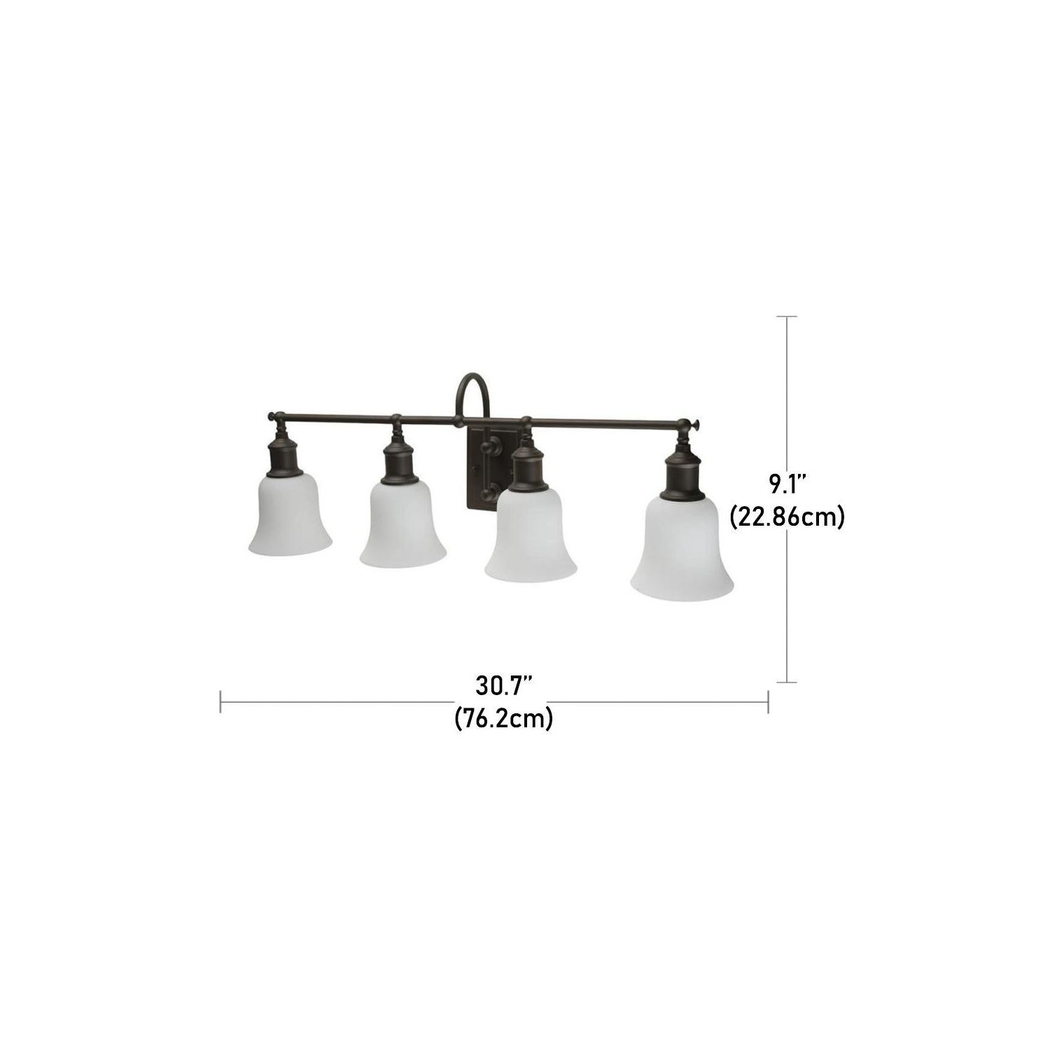 Beldi 25318-W4 Hershey Vanity 4 Lights Orb Finish