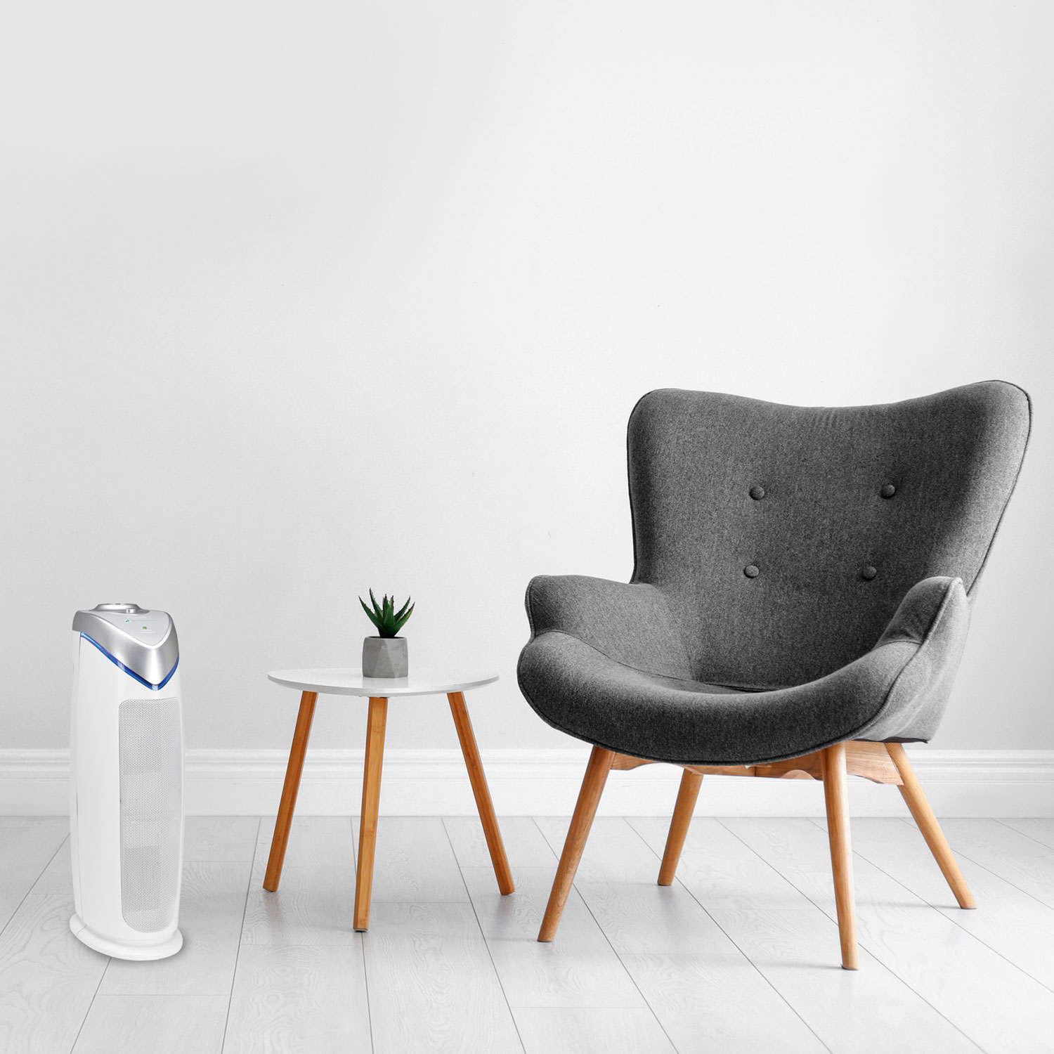 GermGuardian 4-in-1 Tower Air Purifier with HEPA Filter - White