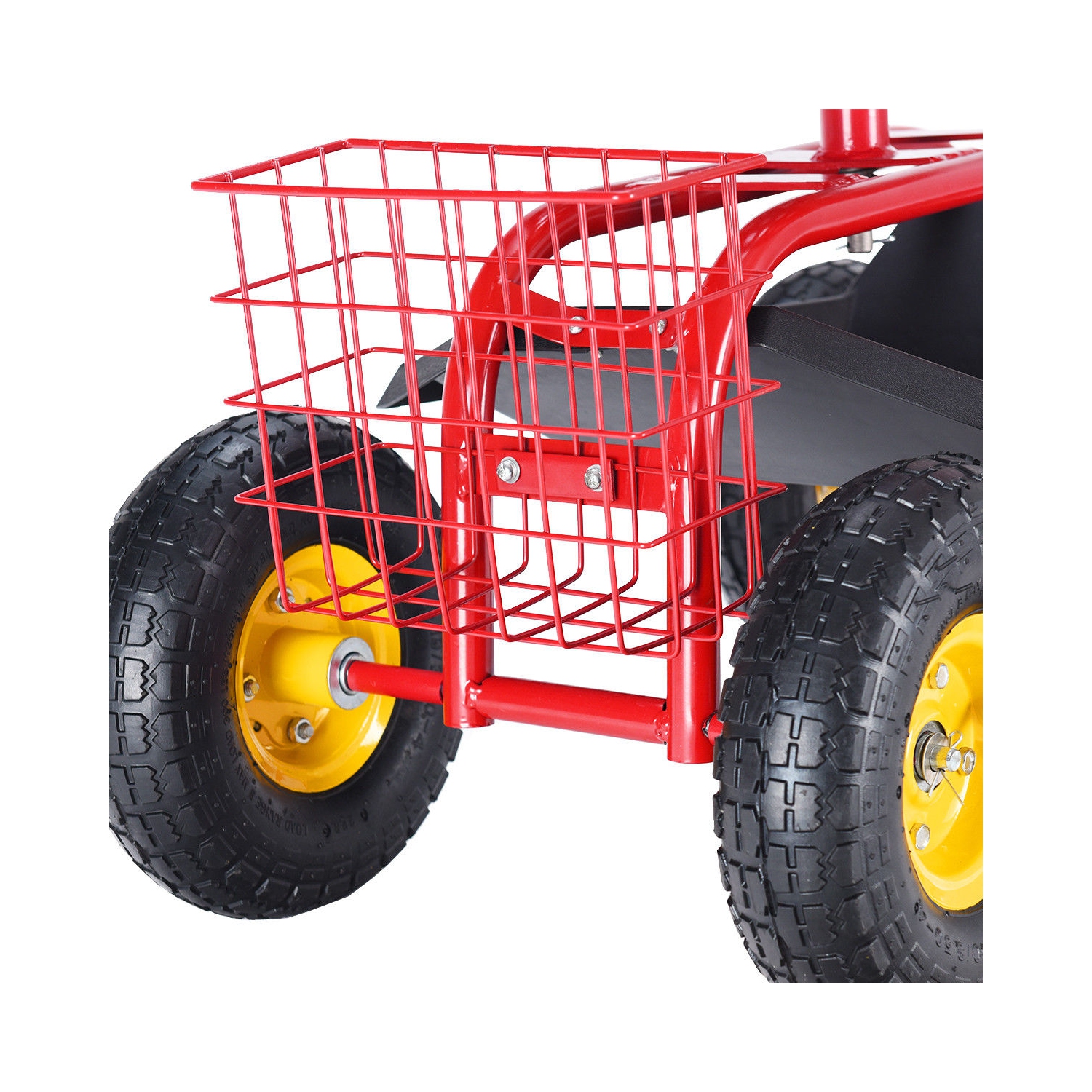 Jardinière à roulettes avec chariot de jardinage de Costway