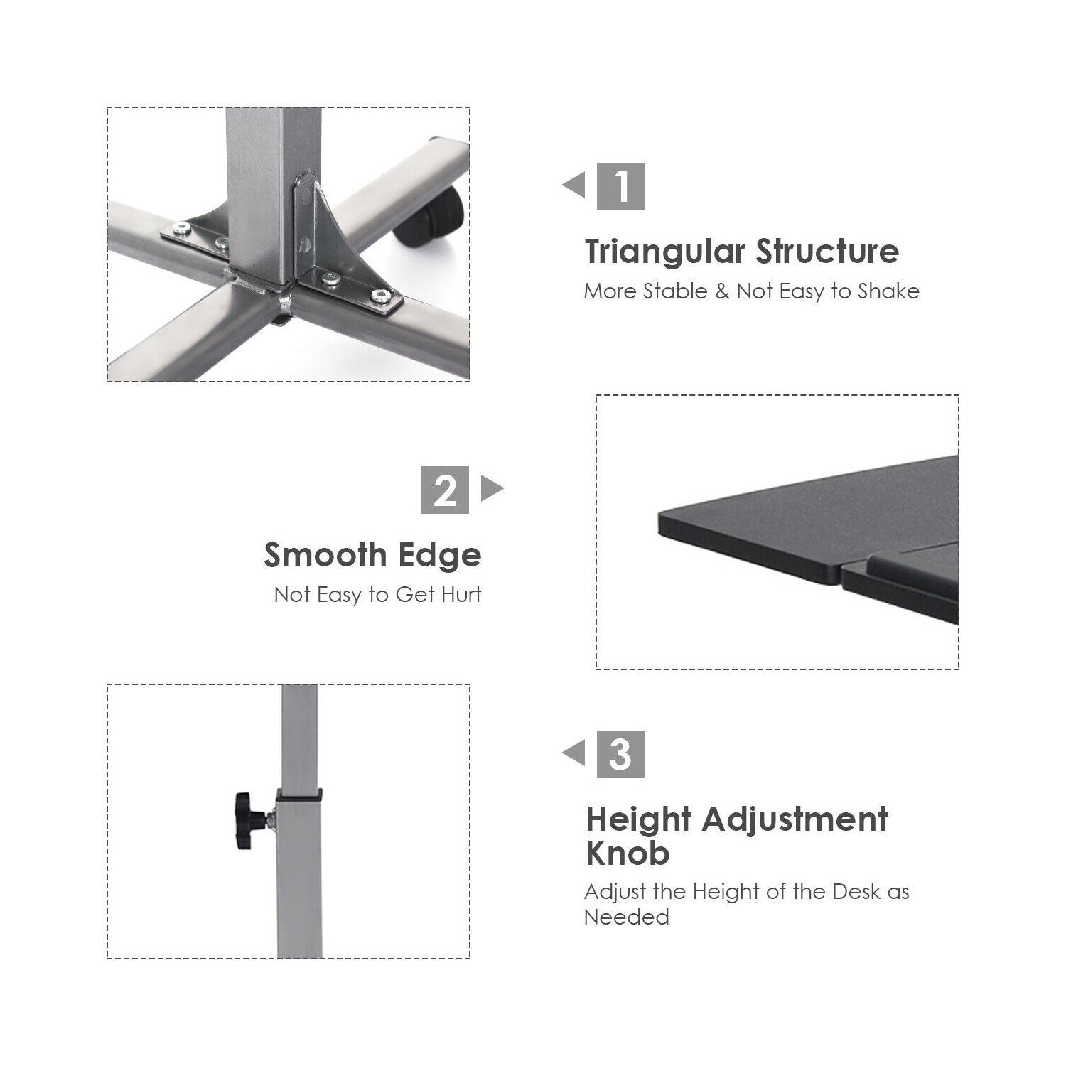 Table ajustable pour ordinateur portable
