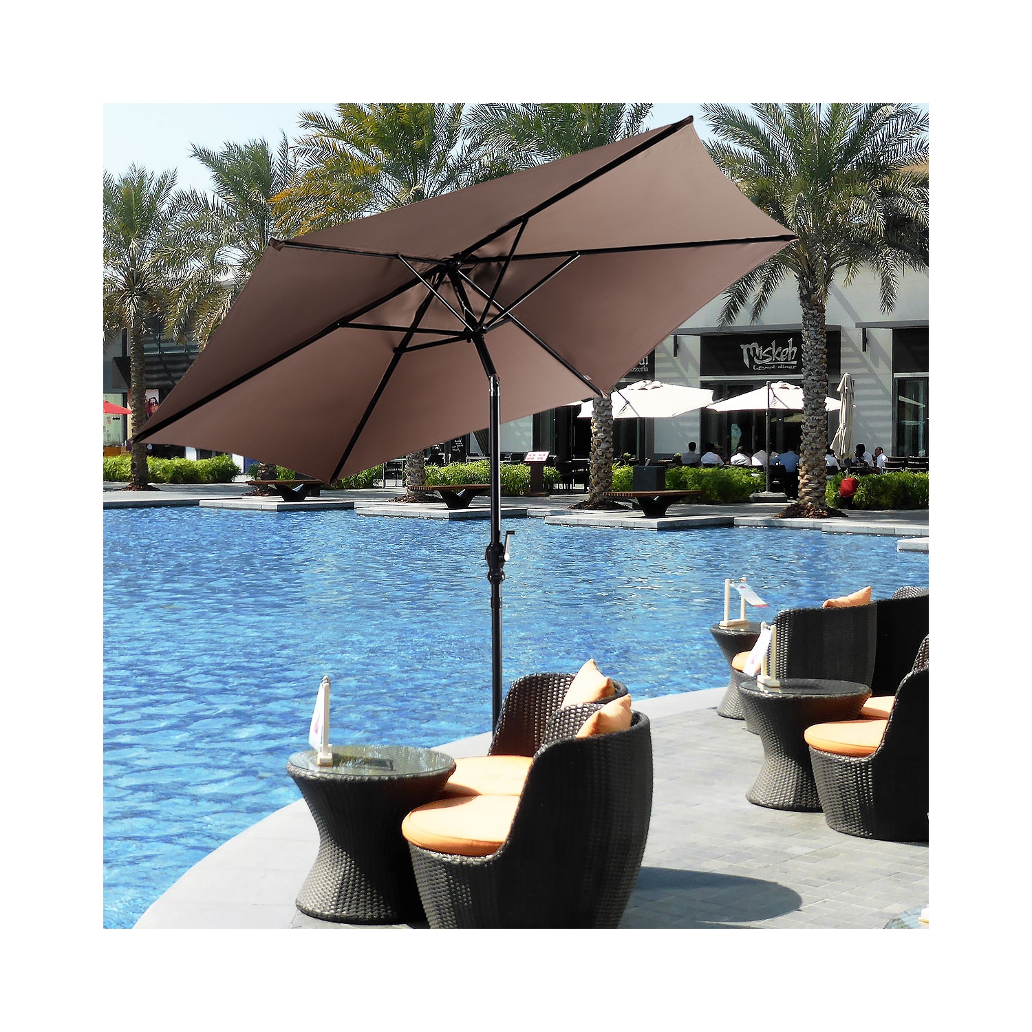 Parasol inclinable 274cm Costway
