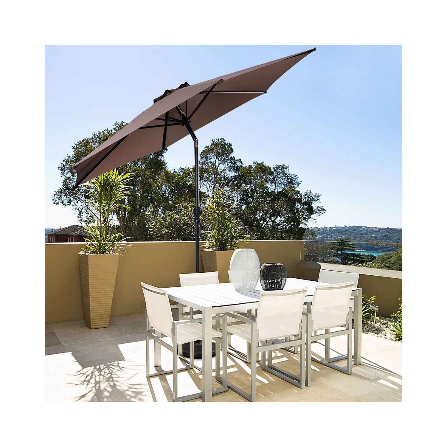 Parasol inclinable 274cm Costway