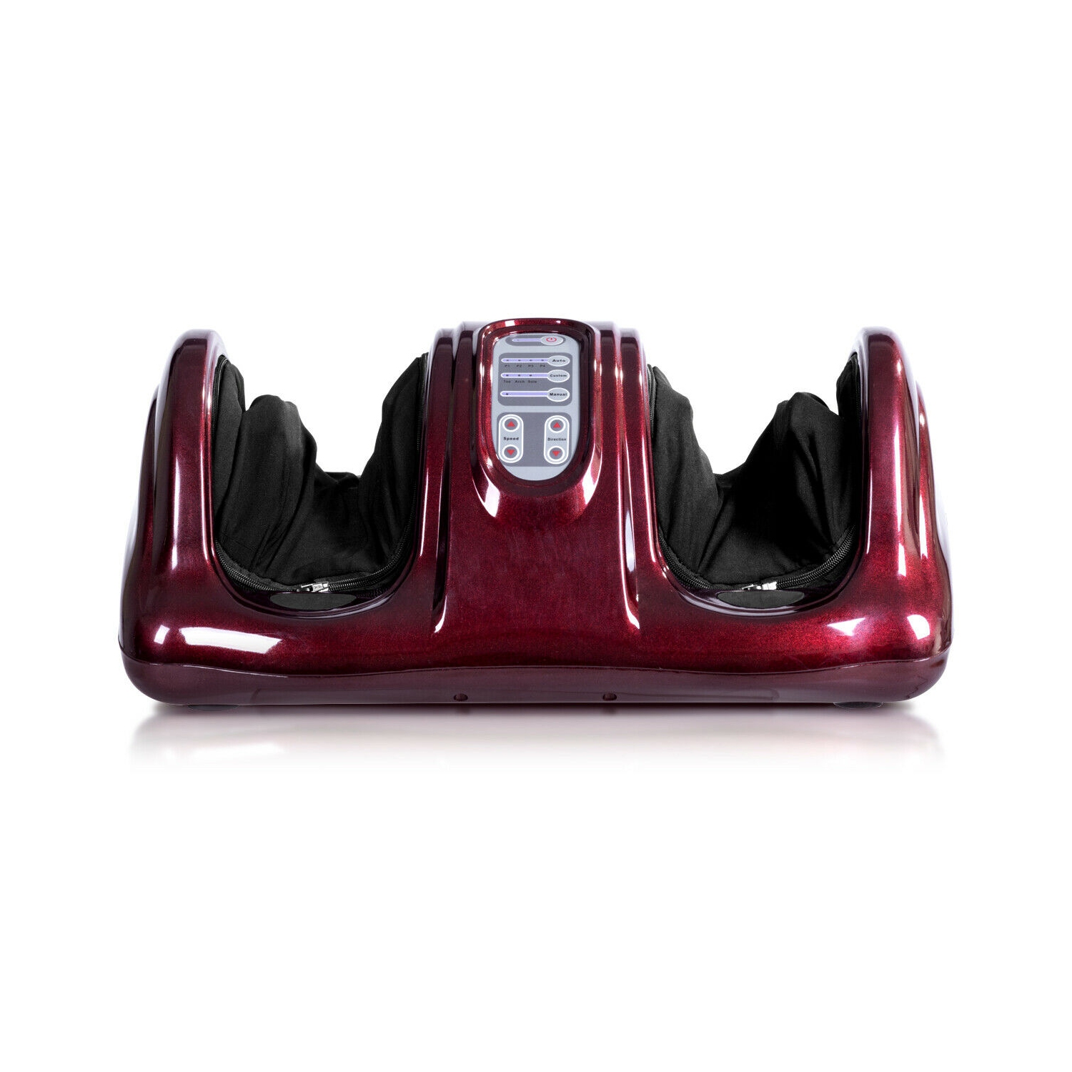 Costway Shiatsu Foot Massager Kneading and Rolling Leg Calf Ankle w/Remote Red Burgu New