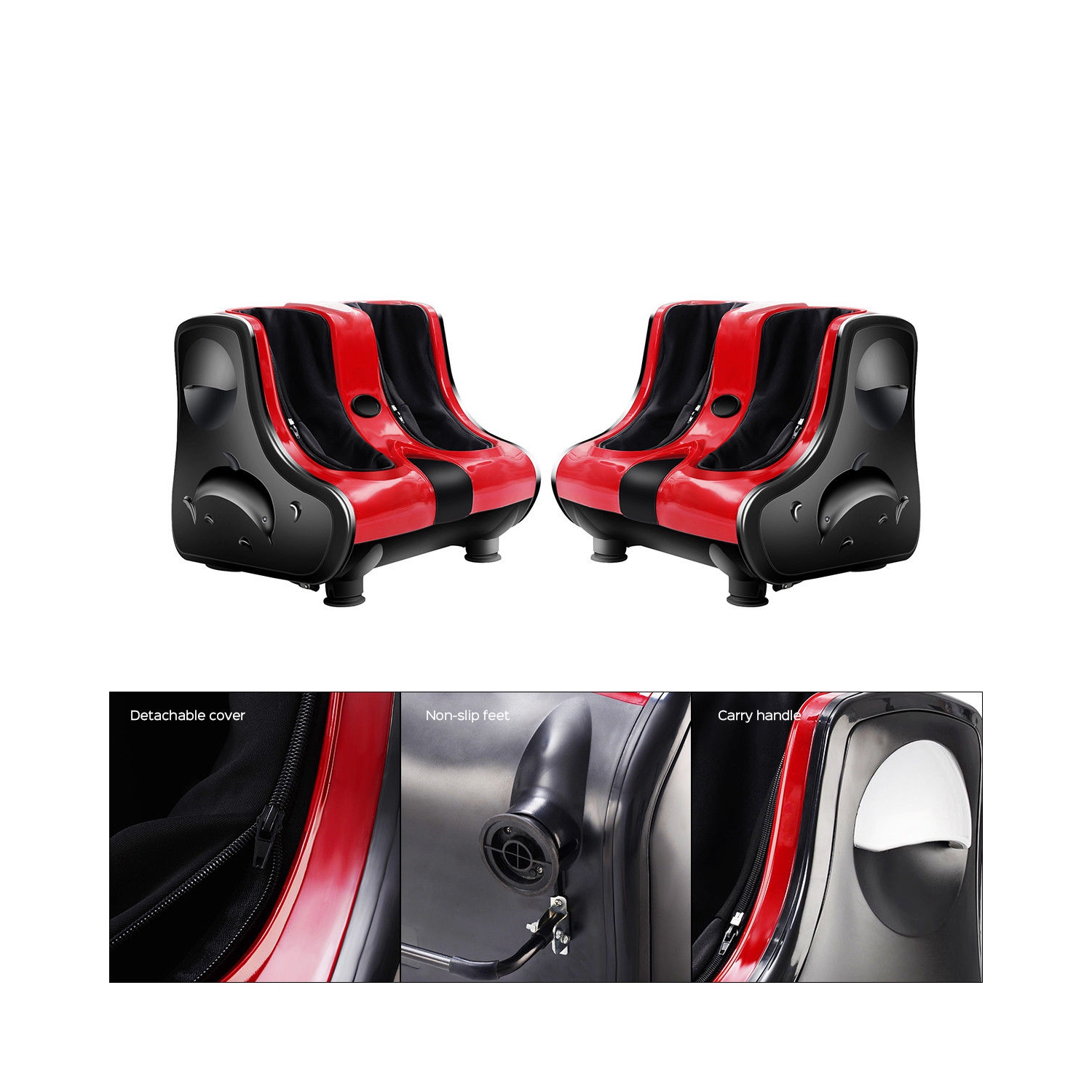 Costway Shiatsu Kneading Rolling Vibration Heating Foot Calf Leg Massager