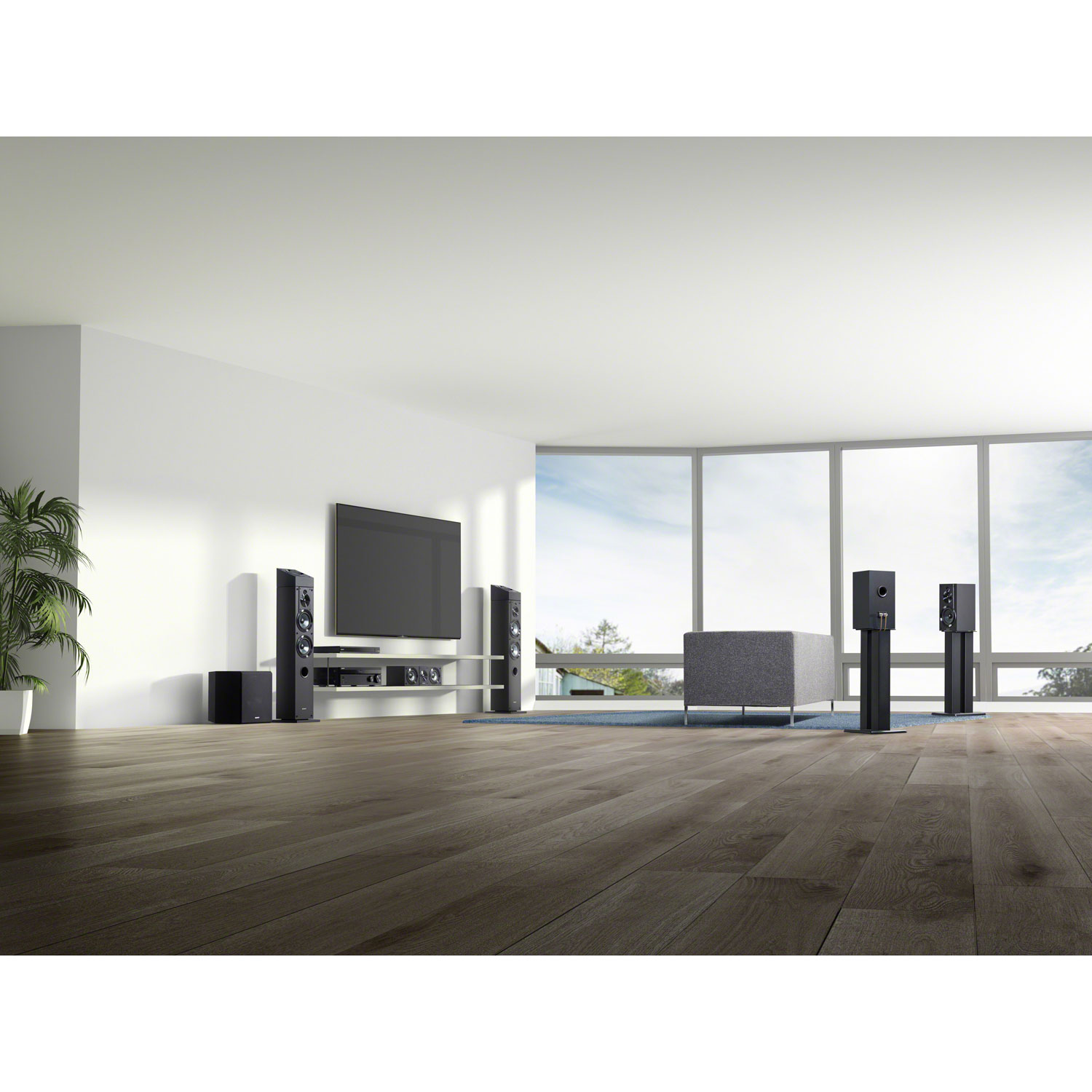 Sony SS-CS3 145-Watt 3-Way Tower Speaker - Single - Black