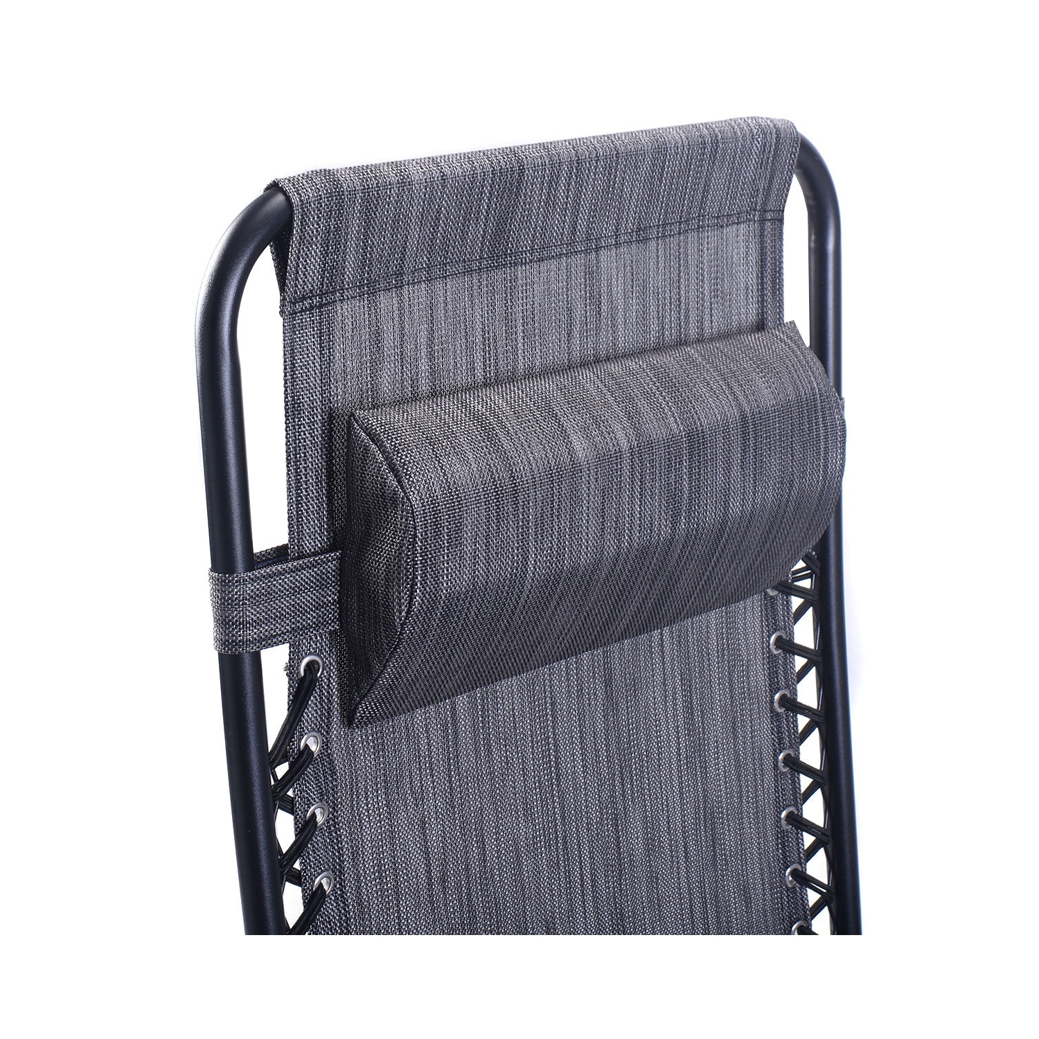 Lot de 2 chaises longues avec porte-gobelets