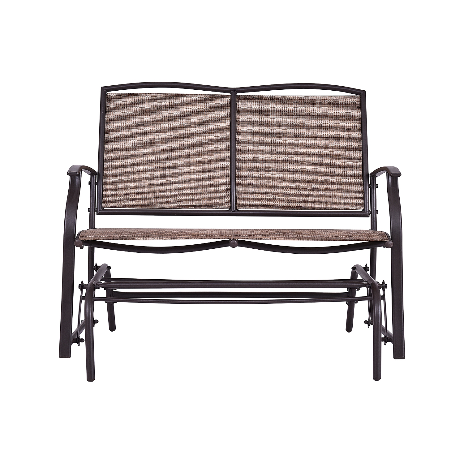 Costway Patio Glider Rocking Bench Double 2 Person Chair Loveseat Armchair Backyard