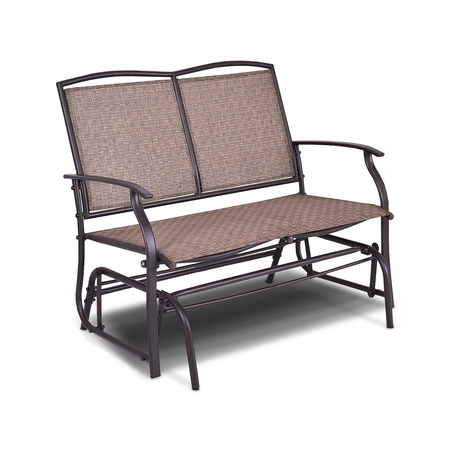 Costway Patio Glider Rocking Bench Double 2 Person Chair Loveseat Armchair Backyard