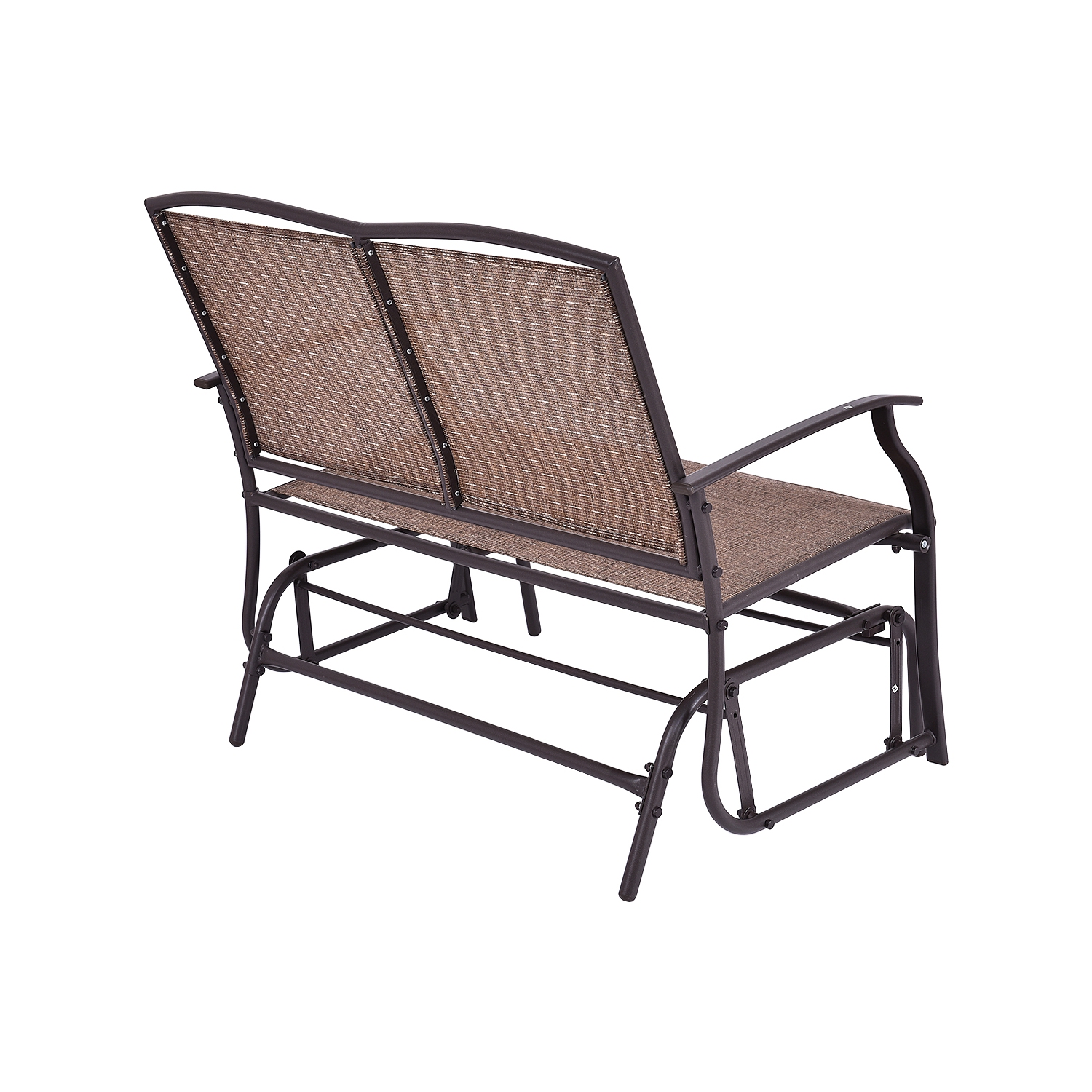 Costway Patio Glider Rocking Bench Double 2 Person Chair Loveseat Armchair Backyard