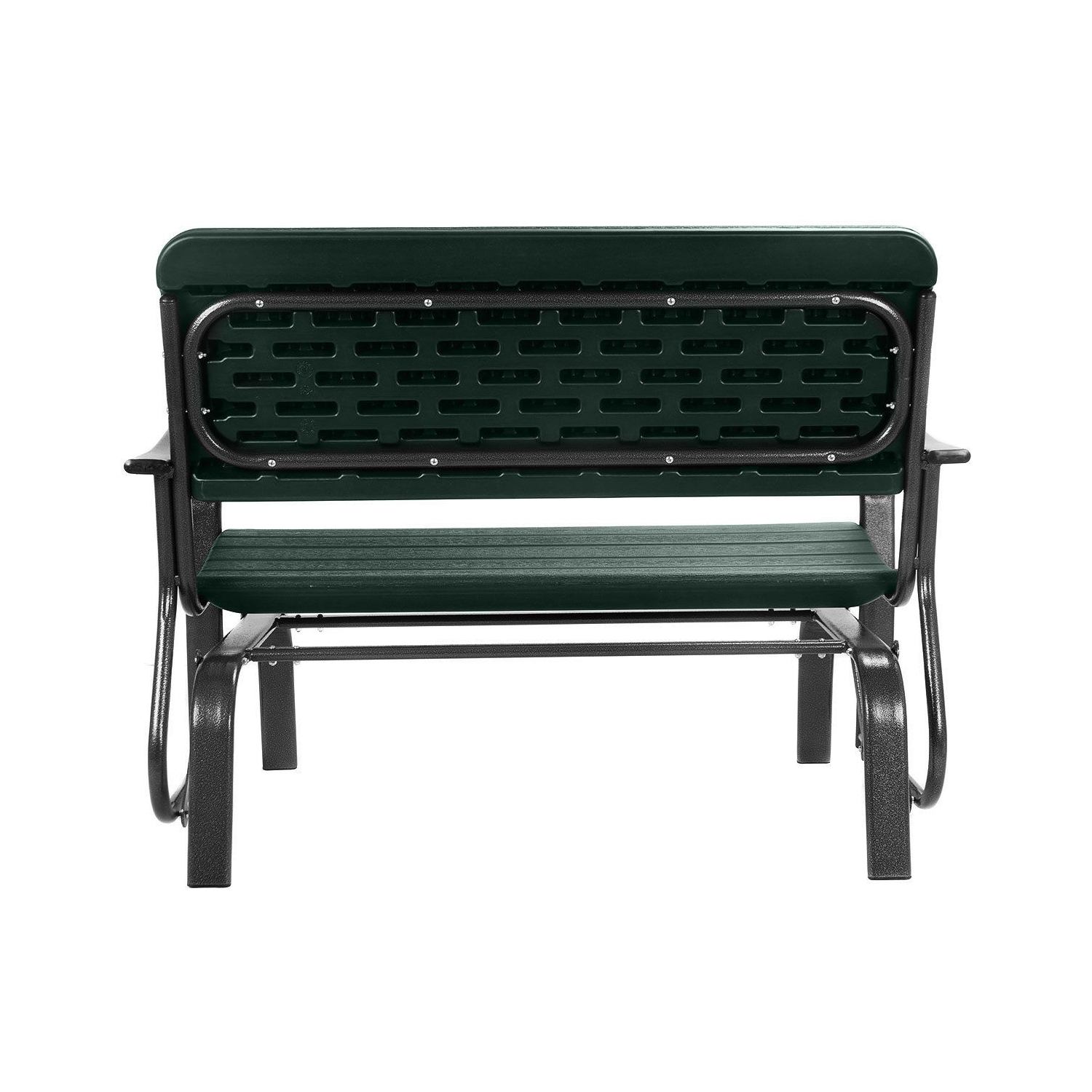 Costway Outdoor Patio Swing Porch Rocker Glider Bench Loveseat Garden Seat Steel