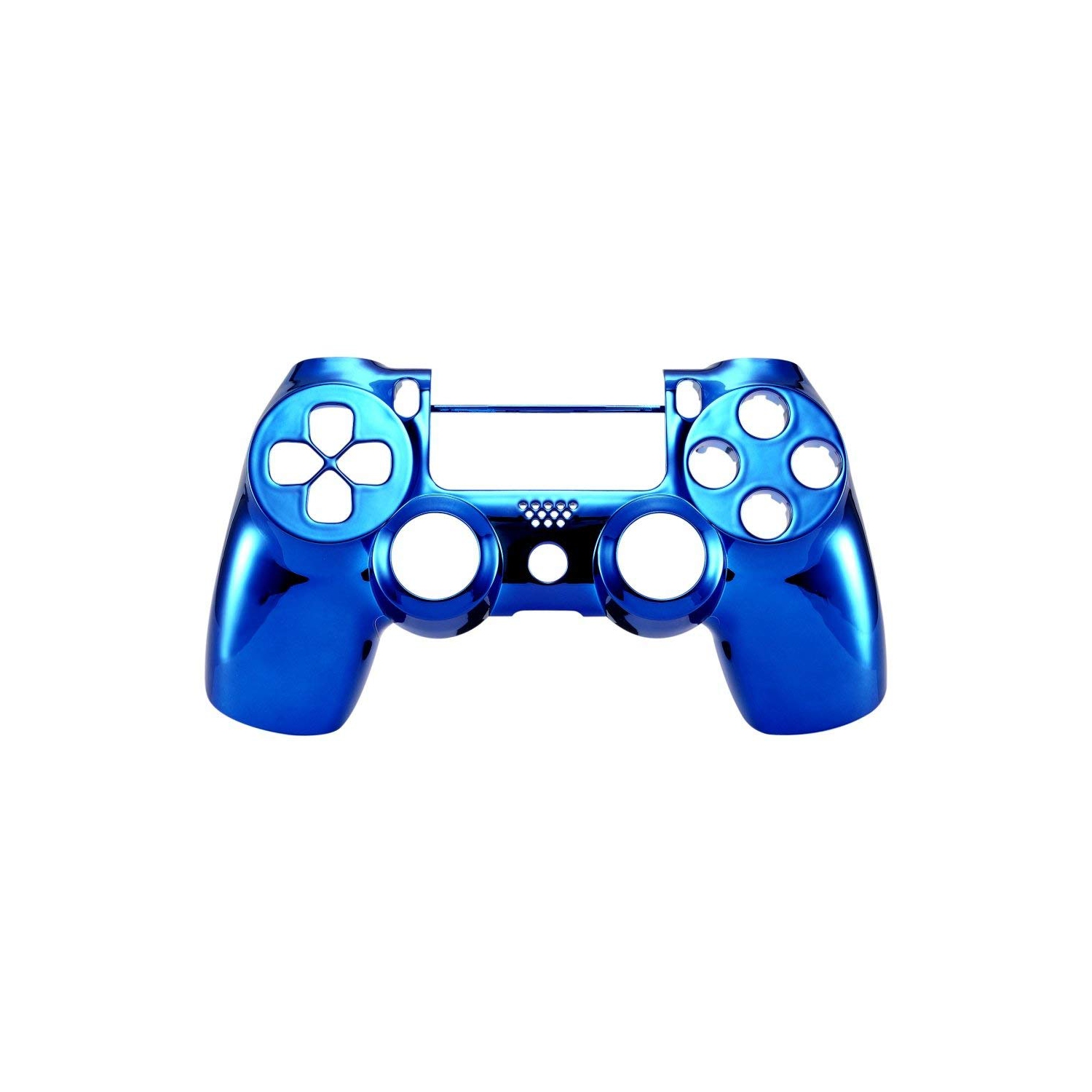 Chrome Blue Edition Front Housing Shell Faceplate for Playstation 4 PS4 Slim PS4 Pro Controller