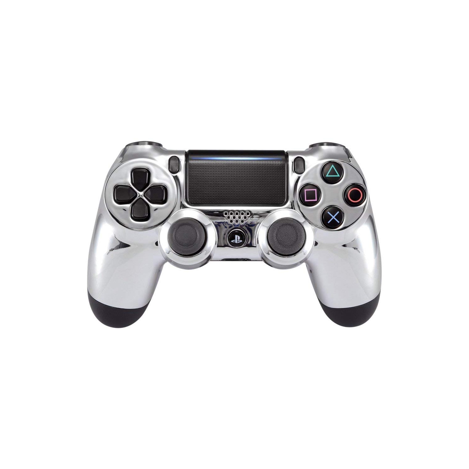 Chrome Silver Edition Front Housing Shell Faceplate for Playstation 4 PS4 Slim PS4 Pro Controller